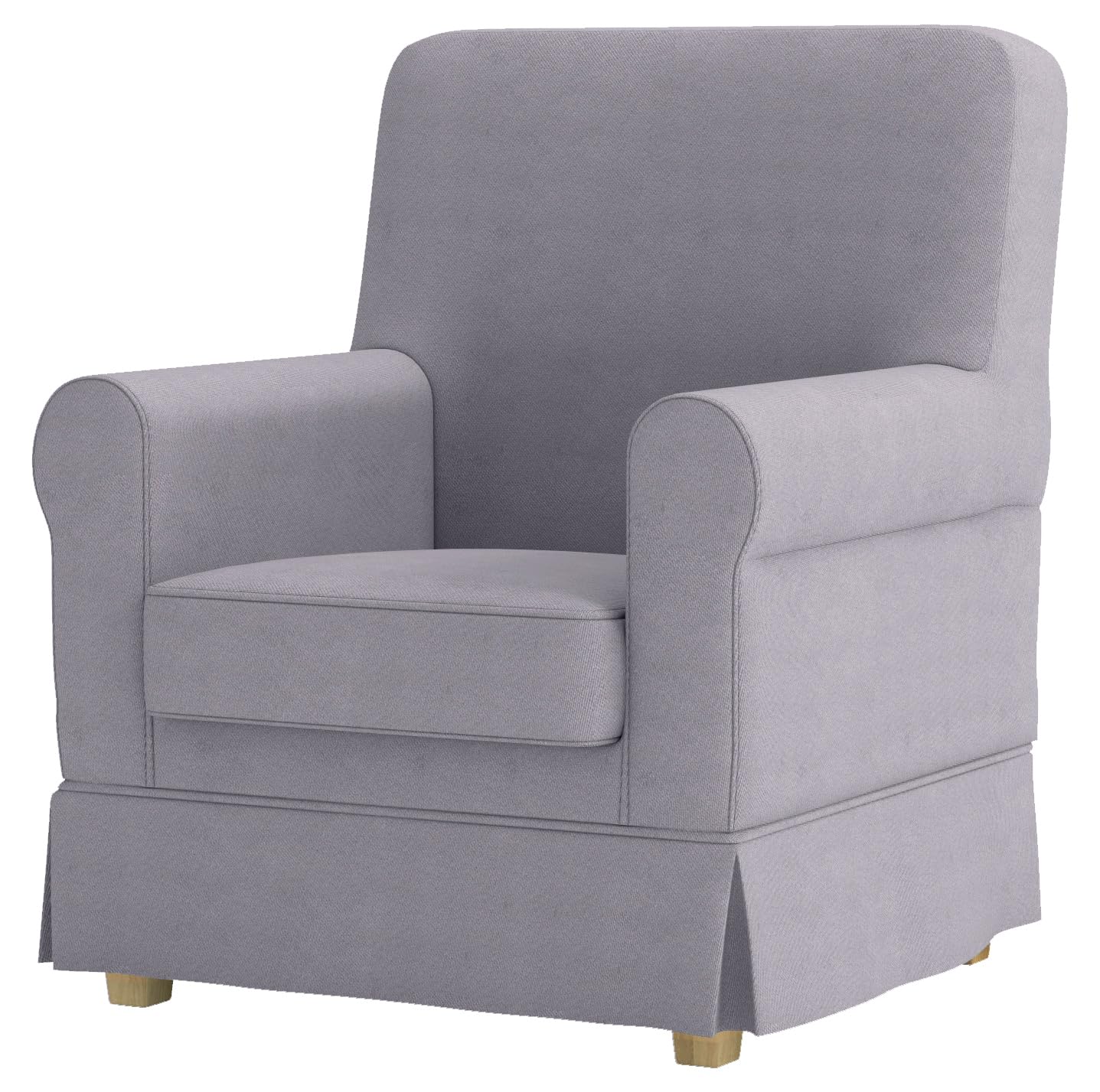 Durable Ektorp Jennylund Slipcover Replacement - Custom Made for IKEA Jennylund Armchair & Sofa | Polyester Linen Light Gray | Perfect for Living Room, Bedroom & Home Office Decor