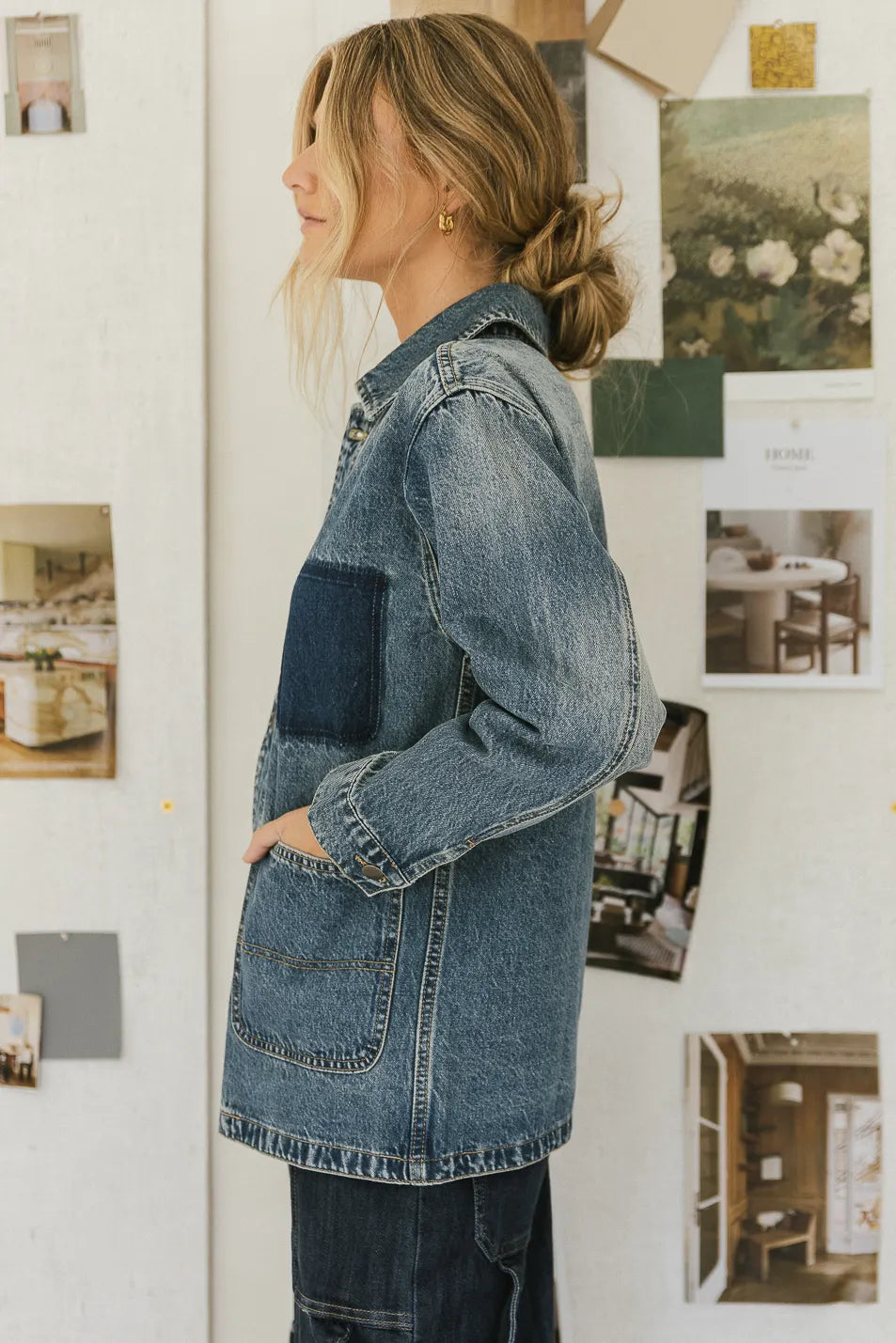 Isabel Denim Jacket for Women - Vintage Distressed Denim Jacket with Button Front & Classic Fit - Perfect for Casual Outfits, Layering, and Fall Fashion