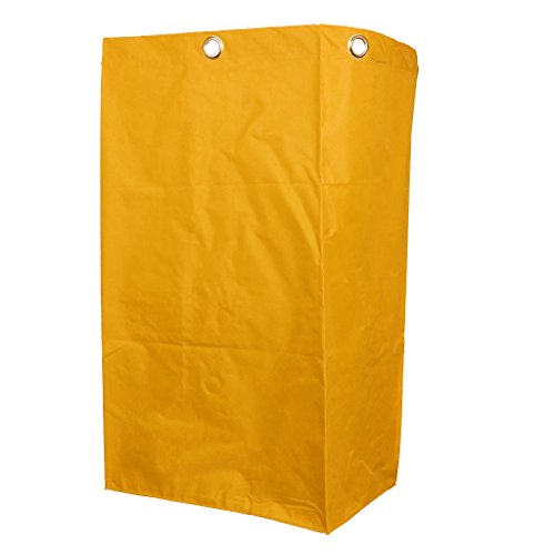 Milageto Yellow Laundry Cart with Wheels - Heavy Duty Commercial Laundry Hamper Replacement for Hotels, Hospitals & Laundromats - Perfect for Bulk Laundry Transport & Storage