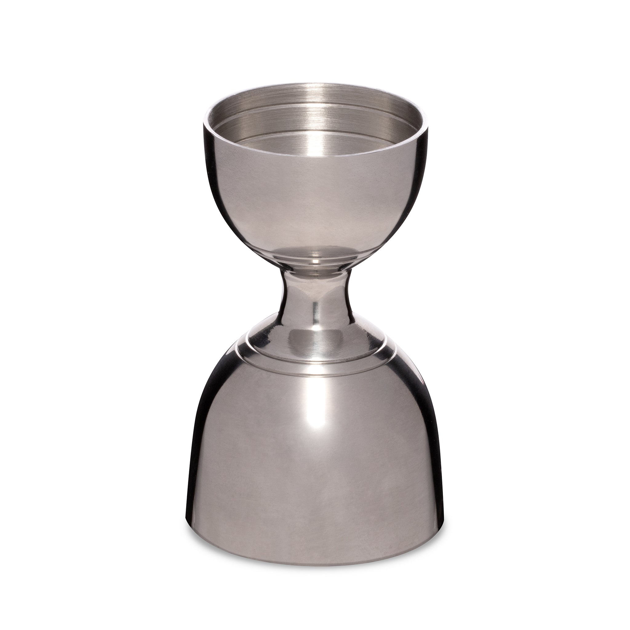 Premium Leopold Stainless Steel Jigger with Banded Design - 1oz & 2oz Dual Measurement for Professional Cocktail Mixing - Perfect for Bartenders, Home Bars, and Cocktail Enthusiasts