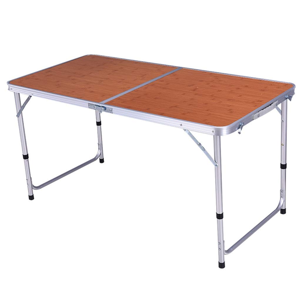 Portable Folding Plastic Camping Table Set with 4 Stools - Lightweight Outdoor Dining Table for Picnics, Beach, BBQ & Tailgating - Adjustable Height & Free Assembly - Perfect for Camping, Backyard & Market Stalls