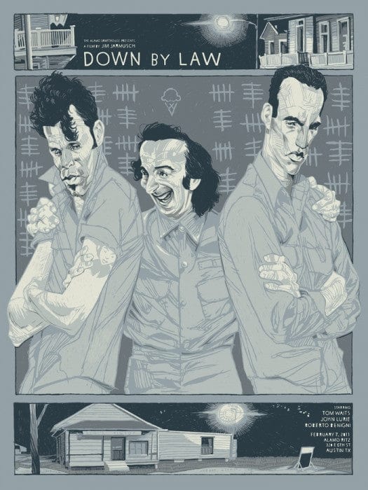 Down By Law Rich Kelly Poster - Vintage Movie Art Print for Home & Office Decor - Perfect for Living Room, Bedroom, or Gift