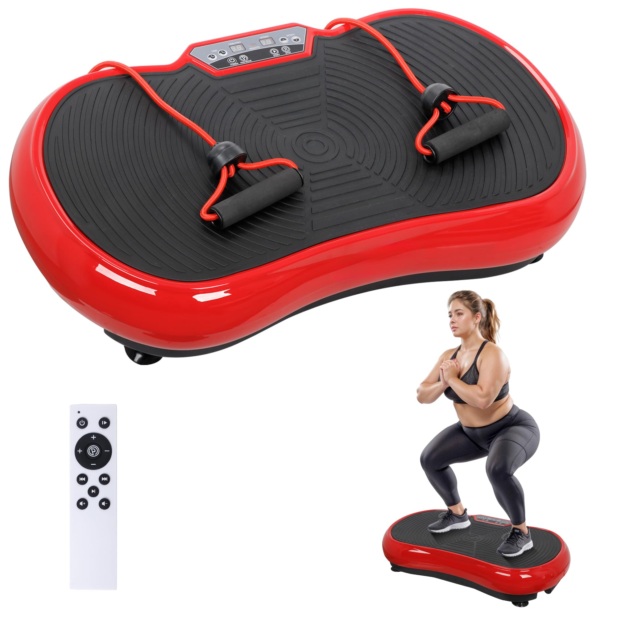 ZENY Vibration Plate Exercise Machine - Full Body Workout Platform for Weight Loss, Muscle Toning & Home Fitness | Portable Vibration Trainer for Home Gym, Wellness & Recovery