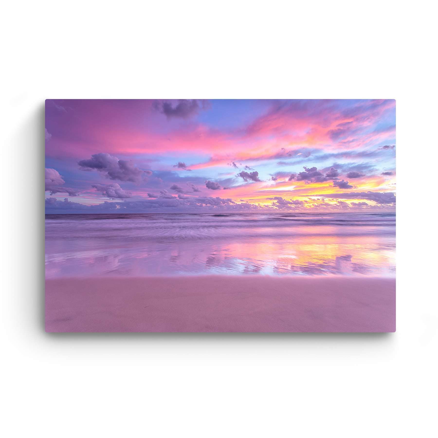 Starry Night Canvas Wall Art - Purple Sunset Sky Painting for Living Room Decor, 32x48 Inch, Perfect for Home, Bedroom & Office Wall Decor
