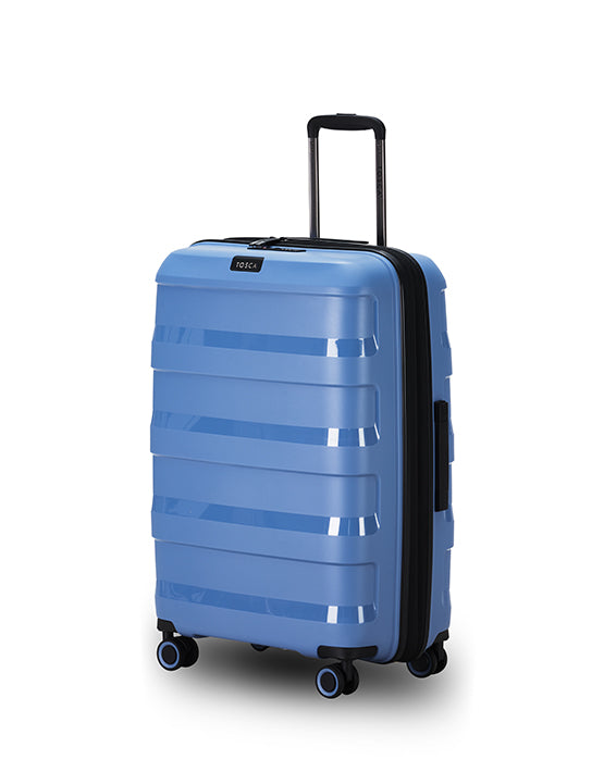 Tosca Comet 25in Medium Spinner Luggage - Infinity Blue | Lightweight Expandable Suitcase for Travel, Business Trips & Weekend Getaways