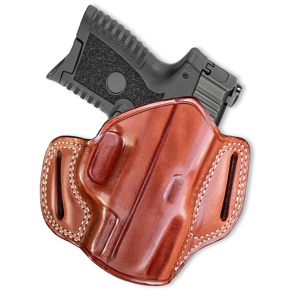 Premium Leather Pancake OWB Belt Holster for Diamondback AM2 9mm 3.5