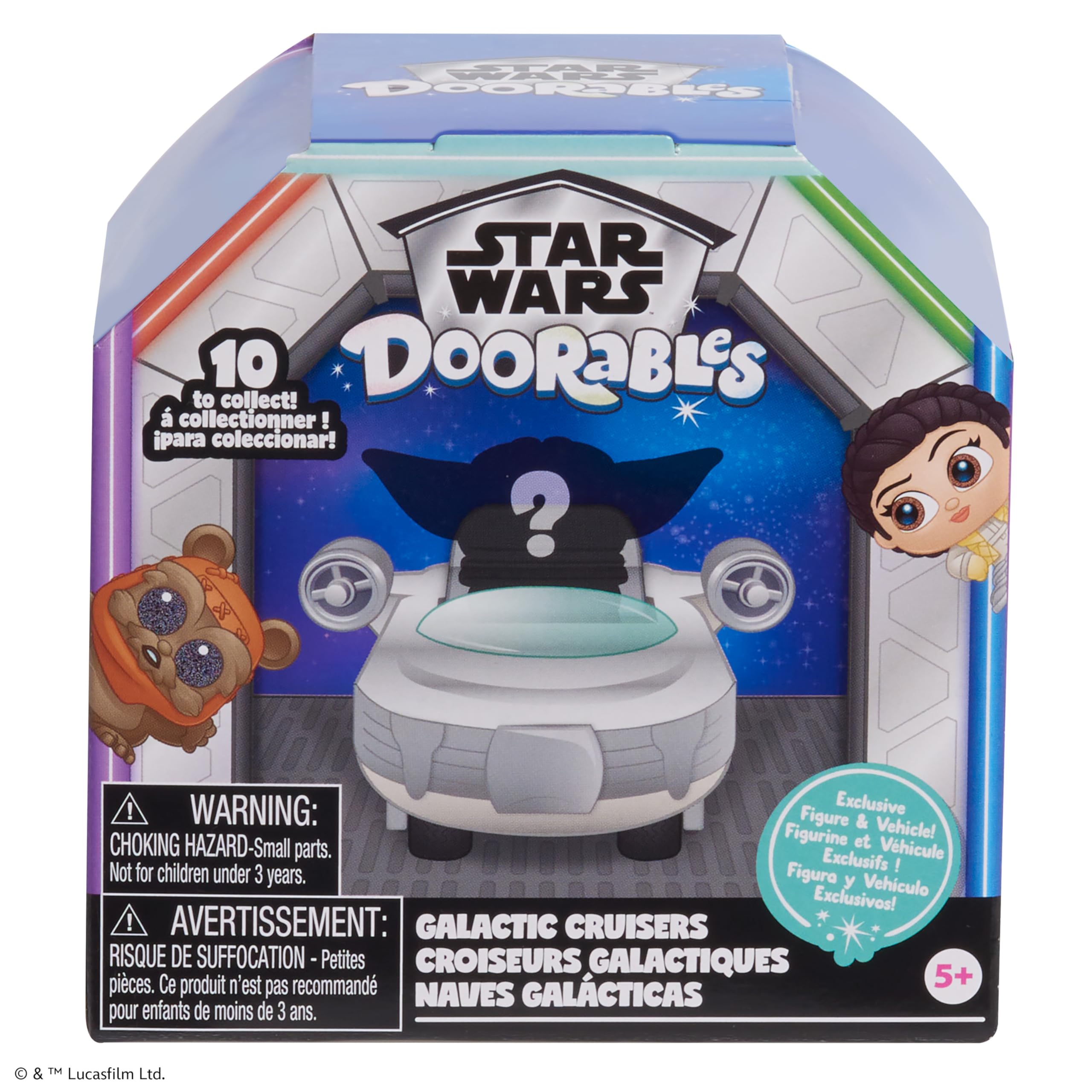 Just Play Star Wars™ Doorables Galactic Cruisers - Collectible Action Figures & Vehicles for Kids Ages 5+ | Perfect for Playtime, Birthday Gifts & Star Wars Fans Collection