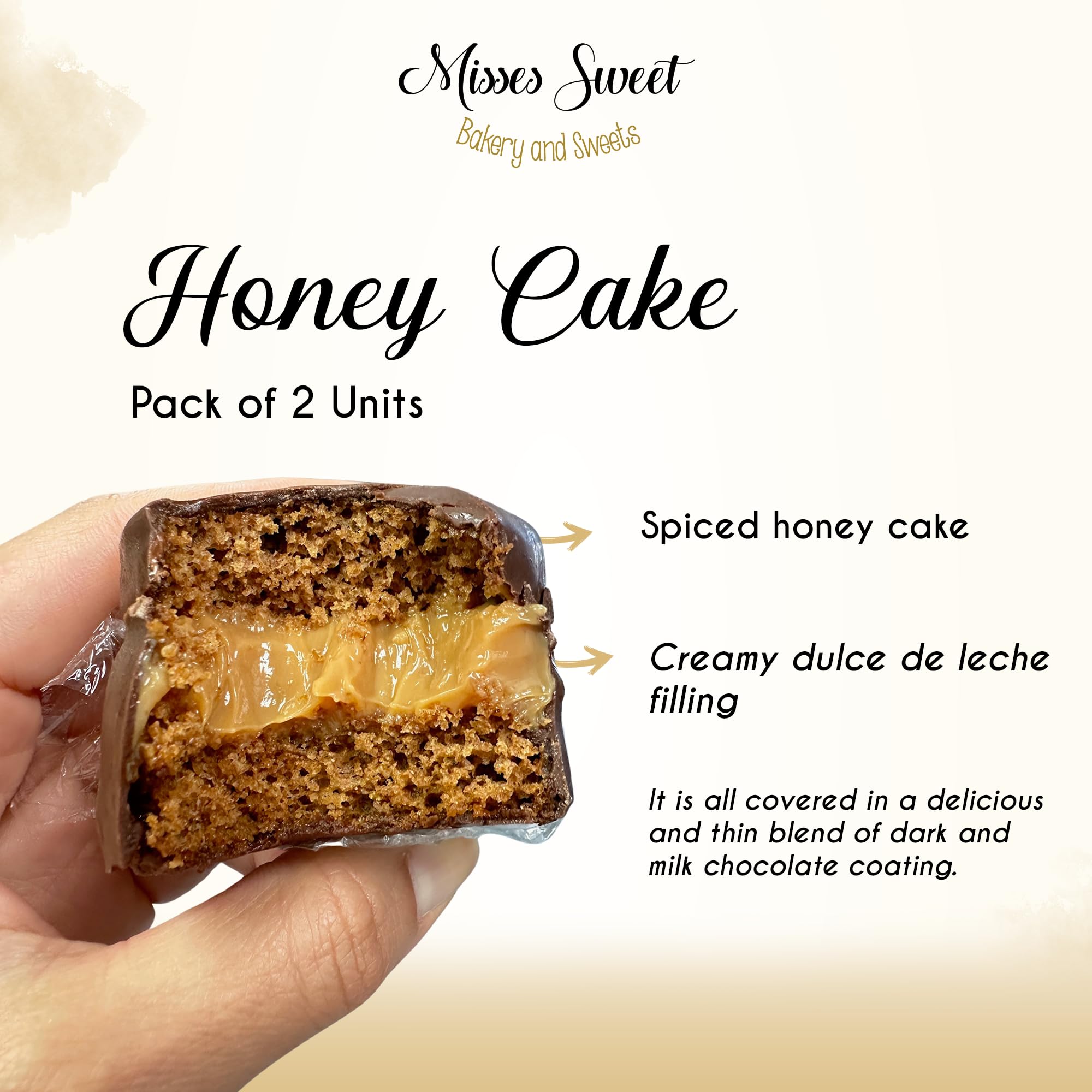 Brazilian Honey Cake - Homemade Pao de Mel with Dulce de Leche - Perfect Gift for Friends & Family