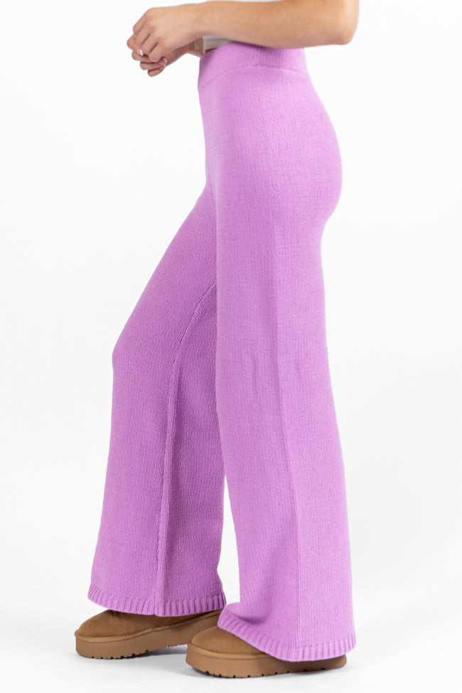 Cozy Lavender Lounge Pants for Women - Soft & Comfortable Sleepwear - Perfect for Relaxing at Home, Yoga & Lounging