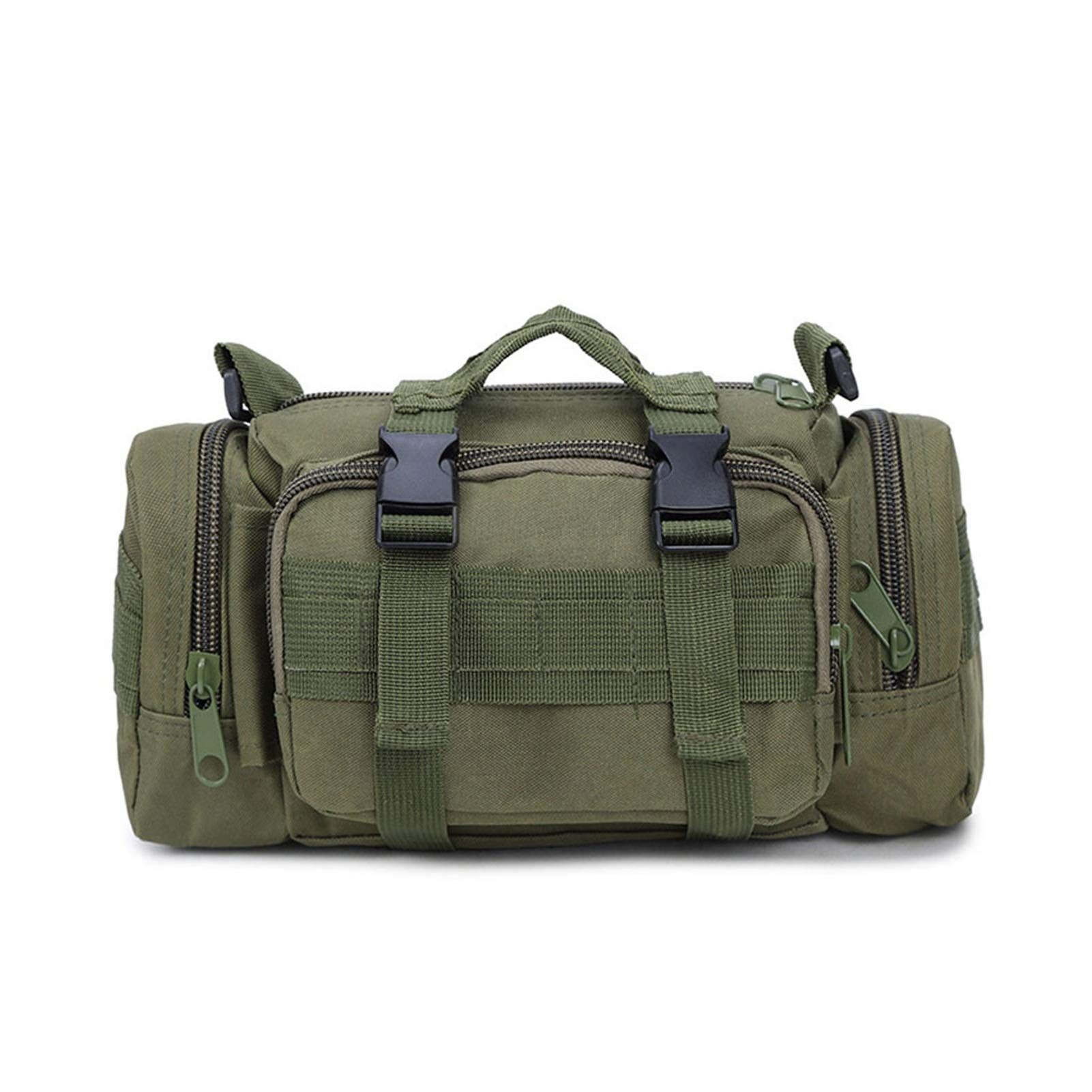 Multifunctional Fishing Backpack - Waterproof Outdoor Tackle Bag with Reel Holder & Lure Storage for Fly Fishing, Bass Fishing & Camping | Army Green Fishing Gear for Men & Women