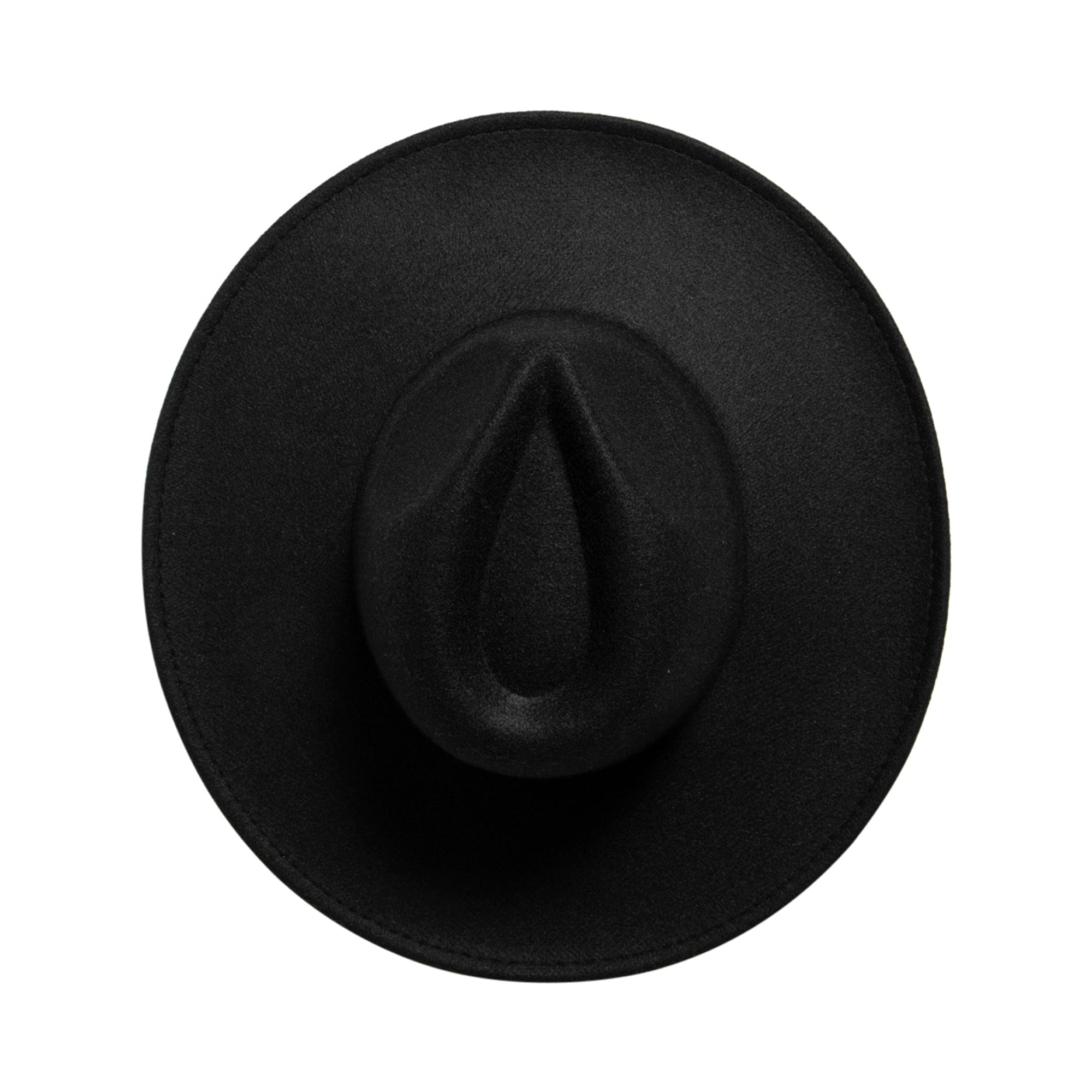 Stylish Women's Faux Felt Wide Brim Fedora Hat - Fashionable Sun Hat for Outdoor Activities, Beach, and Travel