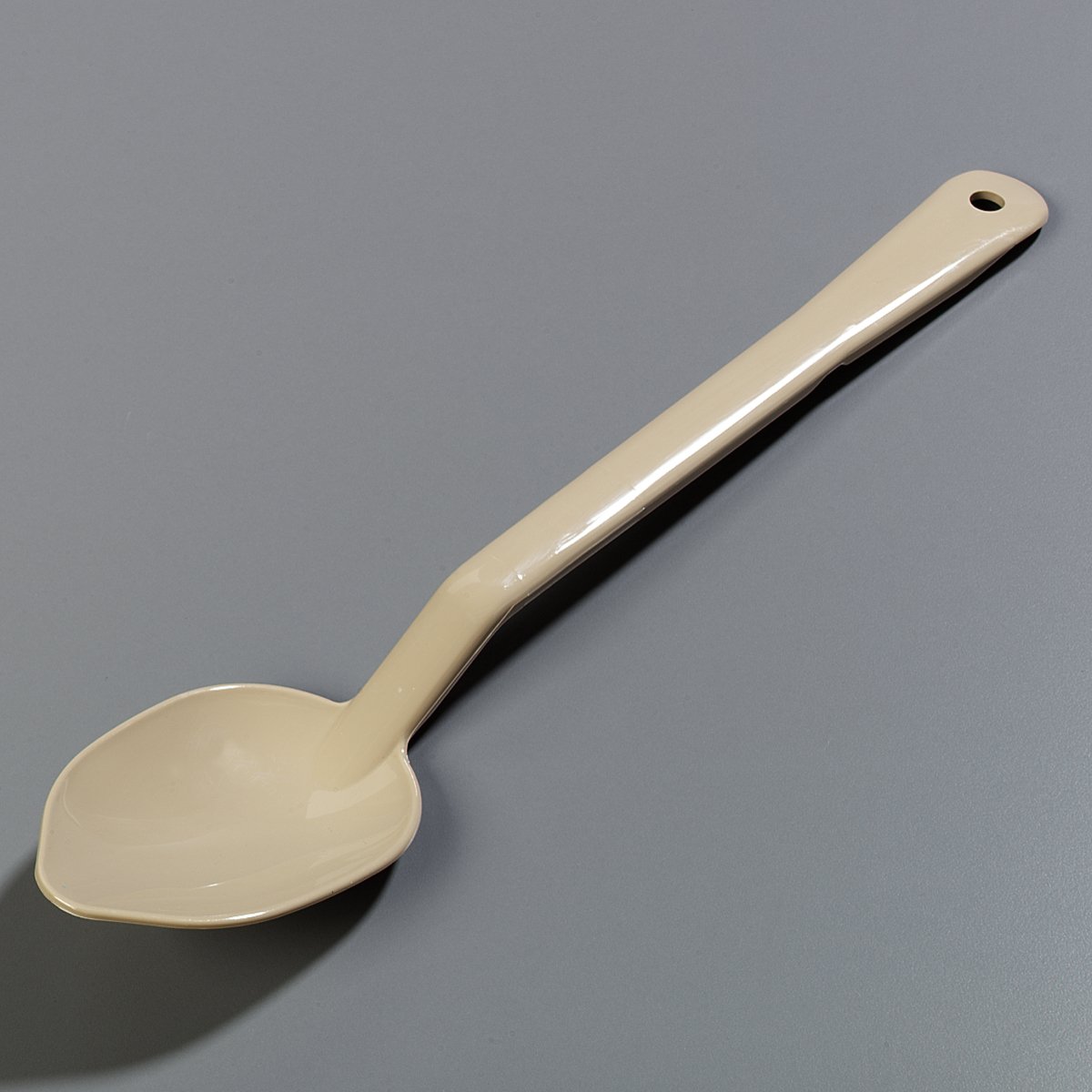CFS 442006 High Heat Resistant Solid Serving Spoon, 13 Inch, Beige - Perfect for Cooking, Baking, Serving Hot Dishes & Buffet Style Meals