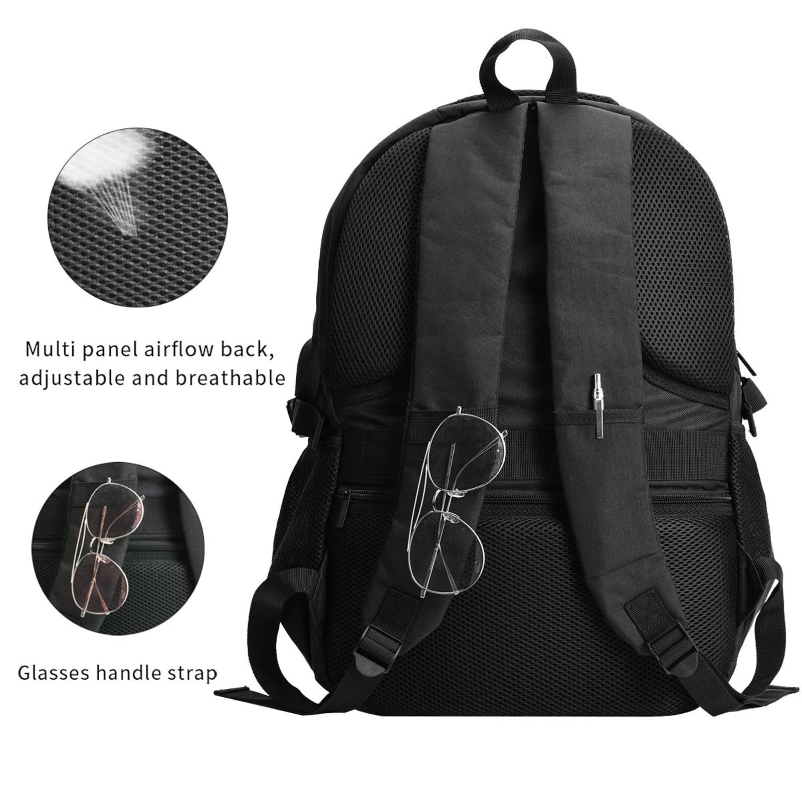 Custom Laptop Backpack for Men & Women - Personalized Text & Picture Travel Backpack - Durable & Stylish for Work, School & Business Trips
