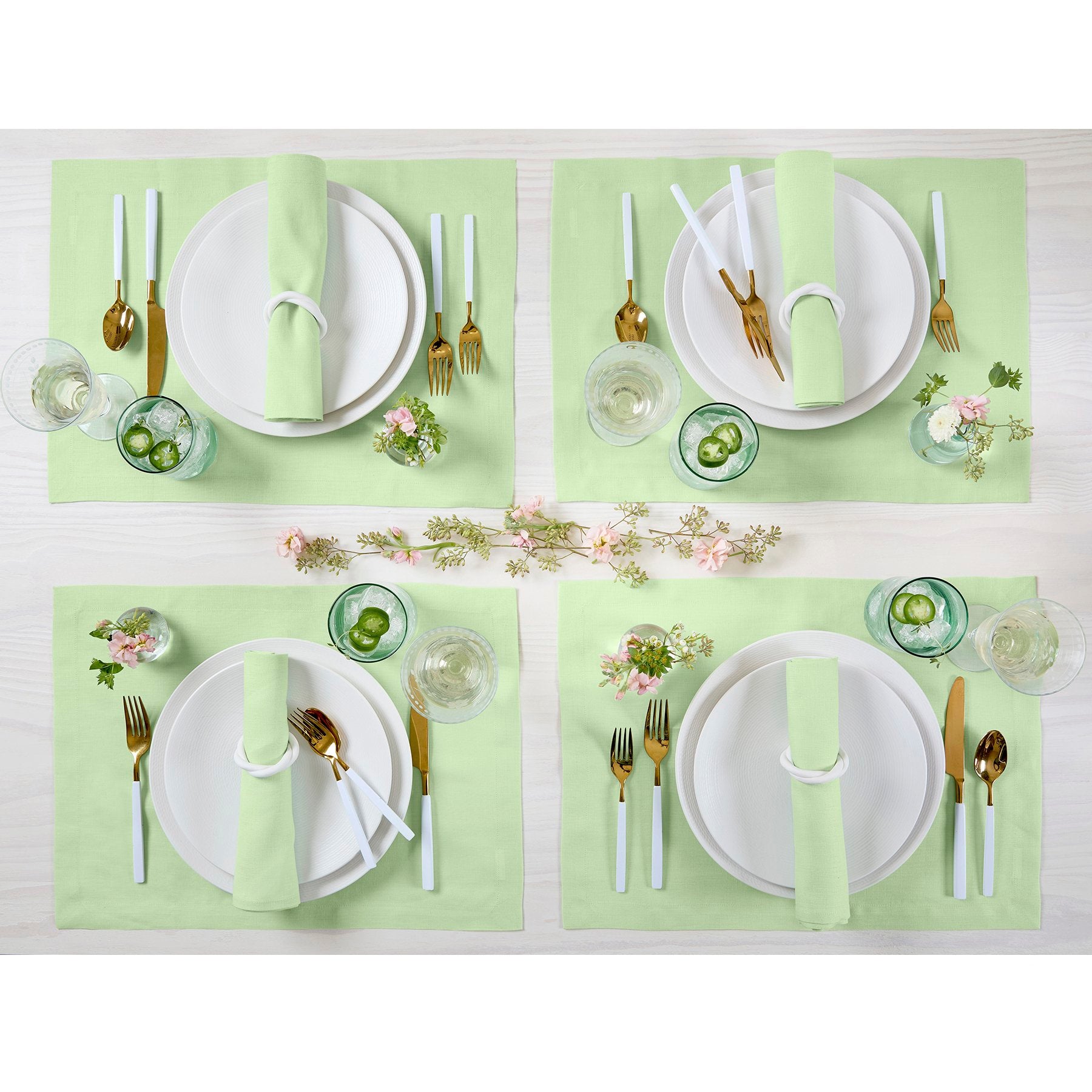 Eco-Friendly Linen Placemats Set of 6 - Premium Natural Table Mats for Dining, Kitchen, and Party Decor - Washable & Durable Home Tableware for Everyday Use and Special Occasions
