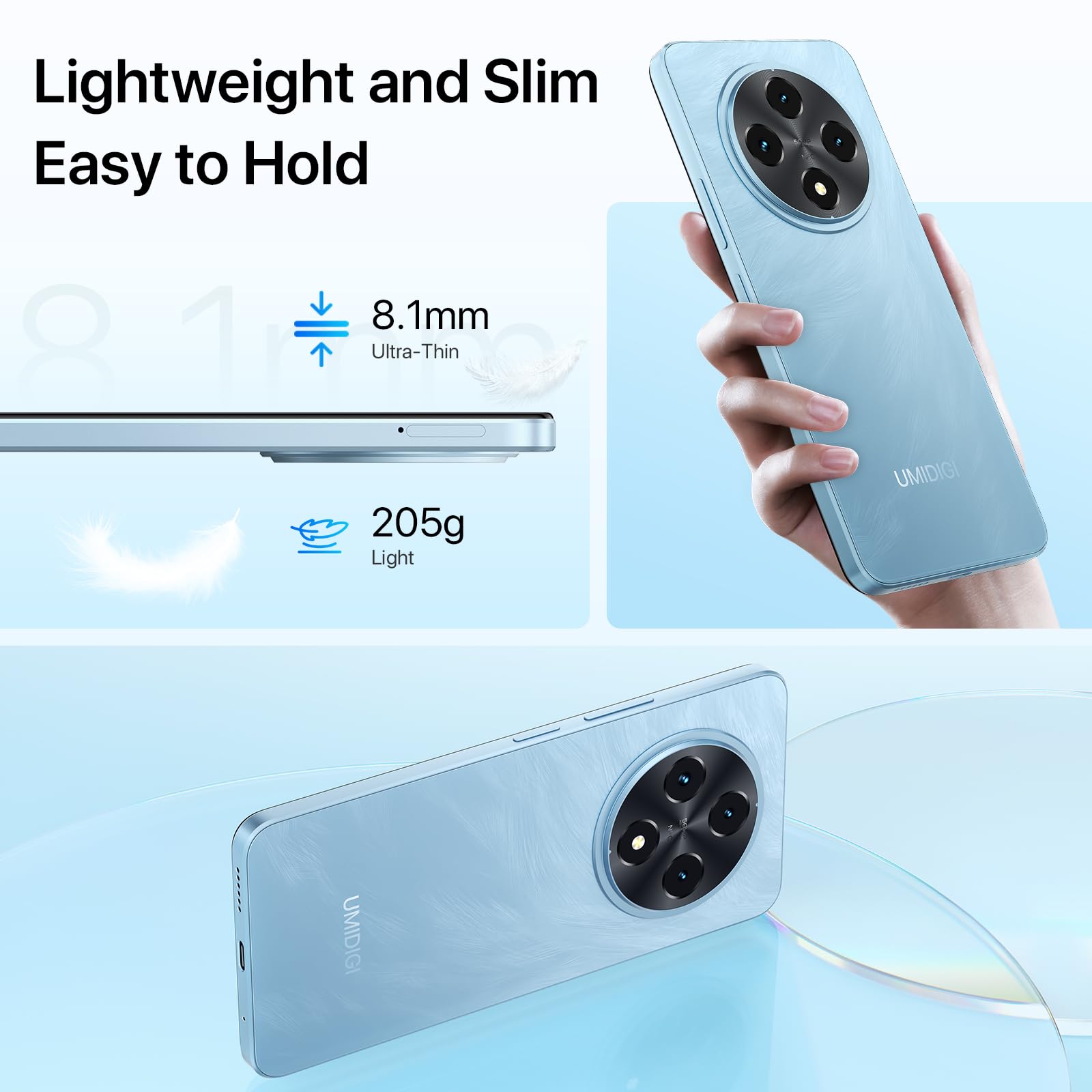 UMIDIGI G100 Unlocked Android 14 Smartphone - 6.9