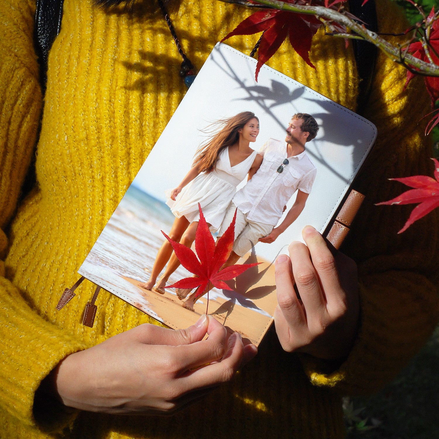 Personalized Single Photo Diary - Customizable Memory Book for Journaling, Scrapbooking & Gift Giving | Perfect for Travel, Wedding & Special Occasions