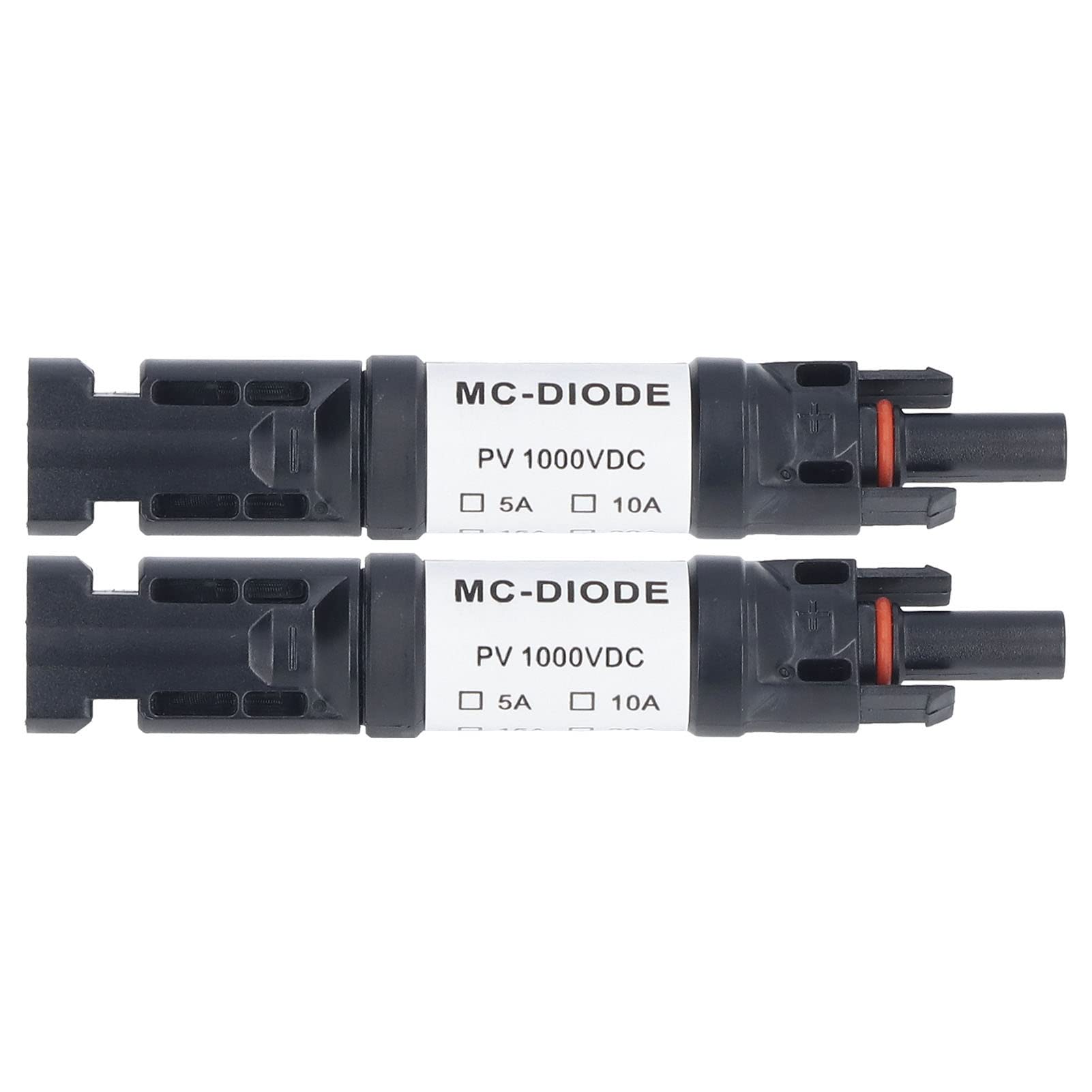 15A IP68 Waterproof Solar PV Fuse Holder - 1000V Inline Fuse Connector for Solar Panel & Photovoltaic Systems | Weatherproof Electrical Protection for Off-Grid & RV Solar Installations