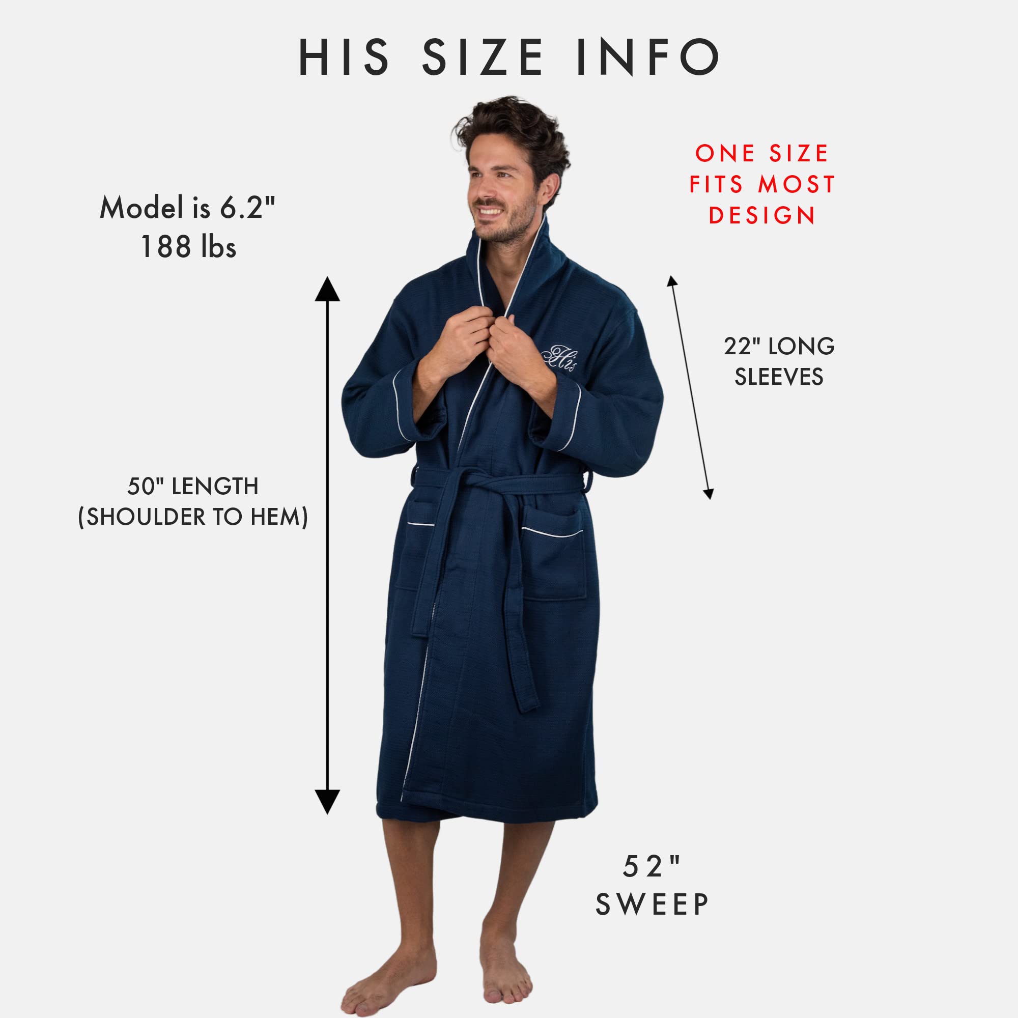 Luxury His and Hers Robes Gift Set for Couples - 2 Velour Bathrobes with Gift Box | Perfect for Anniversary, Wedding, Valentine's Day & Spa Relaxation
