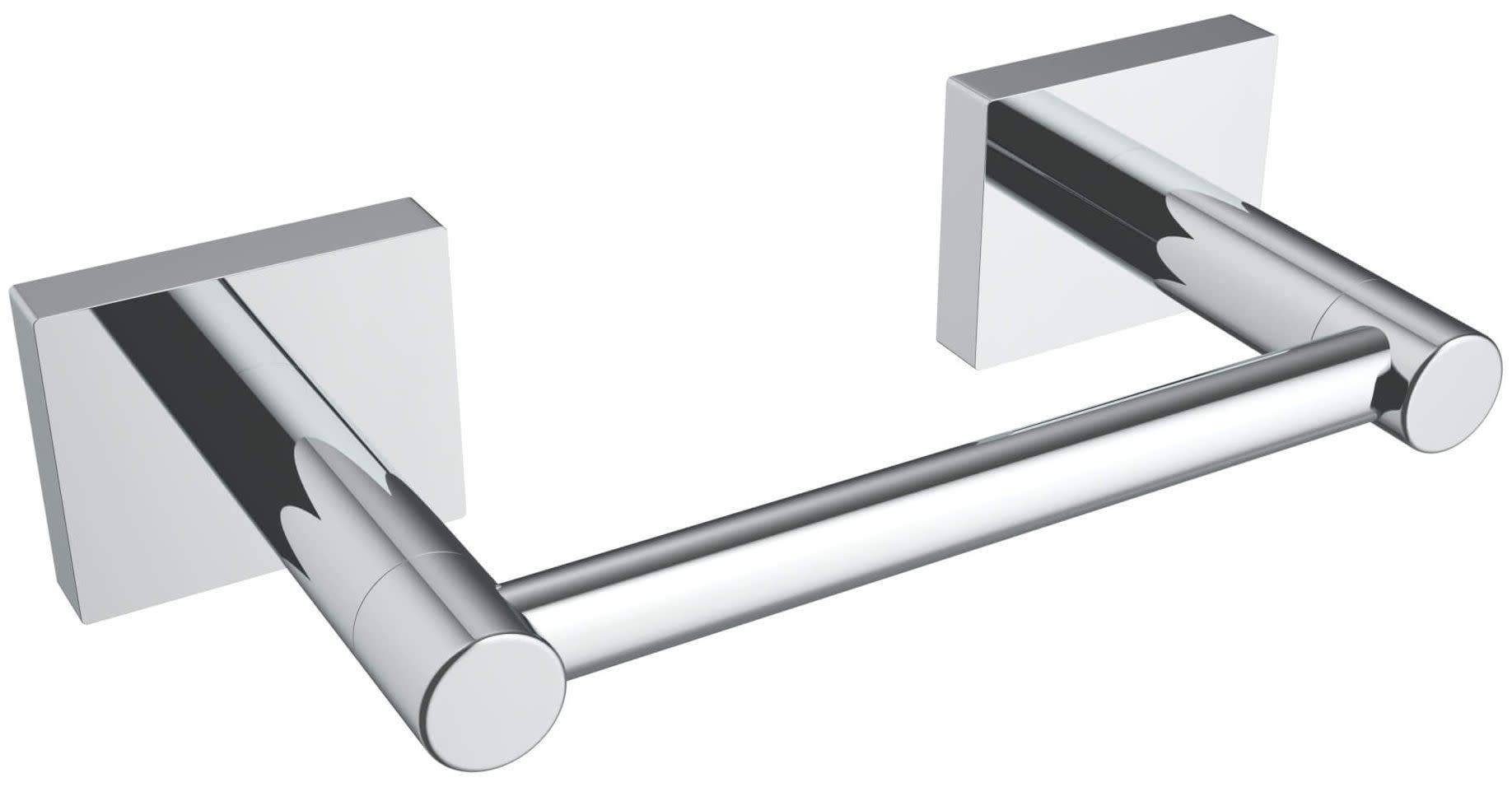 ICO Bath V6207 Volkano Crater Wall Mounted Pivoting Toilet Paper Holder - Chrome Finish - Modern Bathroom Accessory for Home, Hotel & Office Use