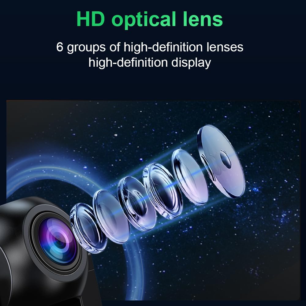 1080P AHD Car Backup Camera with 170° Wide Angle & Night Vision - IP69 Waterproof Rear View Reversing Camera for Cars, SUVs, Trucks, RVs - Perfect for Parking, Reversing & Towing Safety