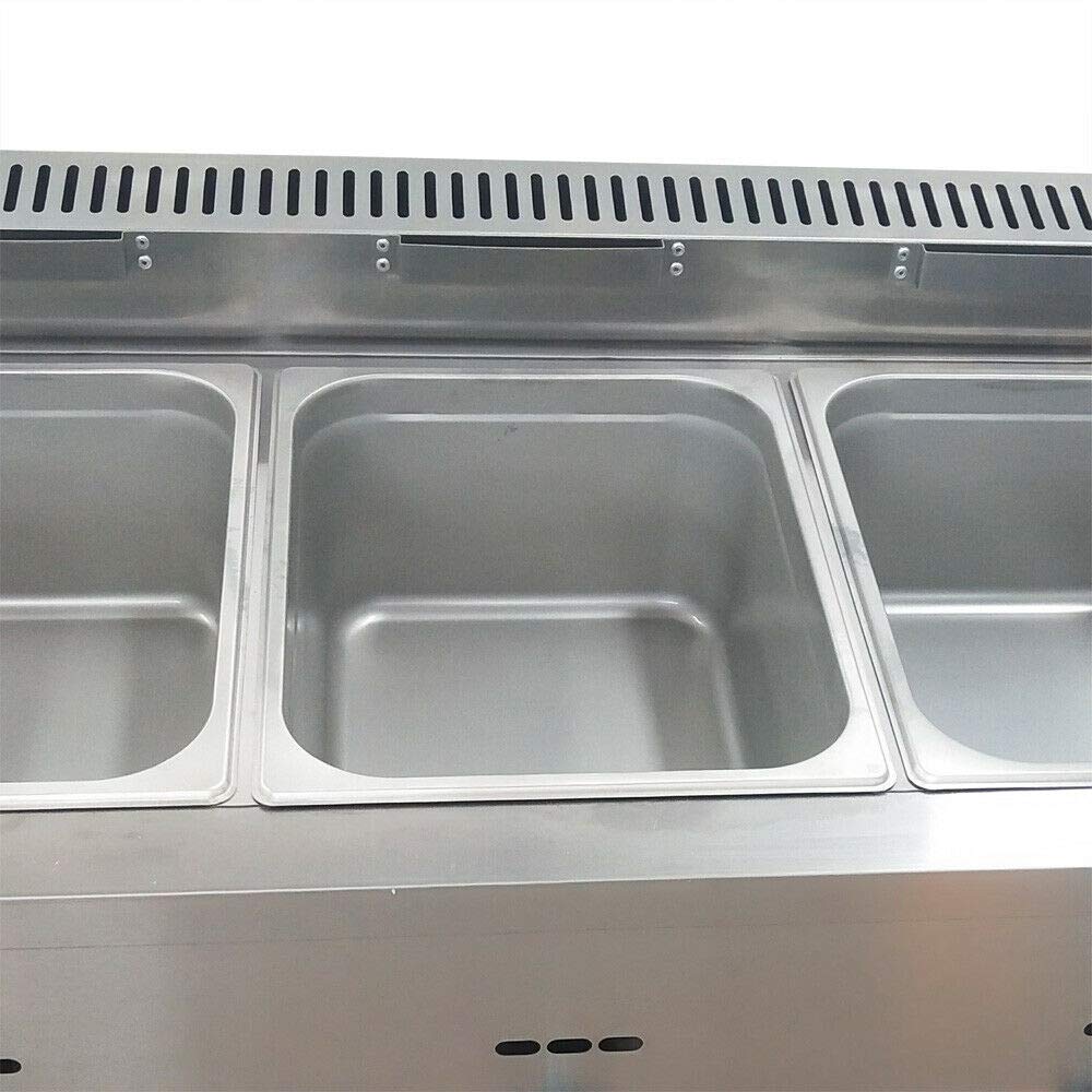 Commercial Food Warmer - 3 Pan Electric Steam Table, Stainless Steel Countertop Bain Marie Buffet Server for Catering, Restaurants & Events | Keep Meals Warm for Buffets, Parties & Food Service