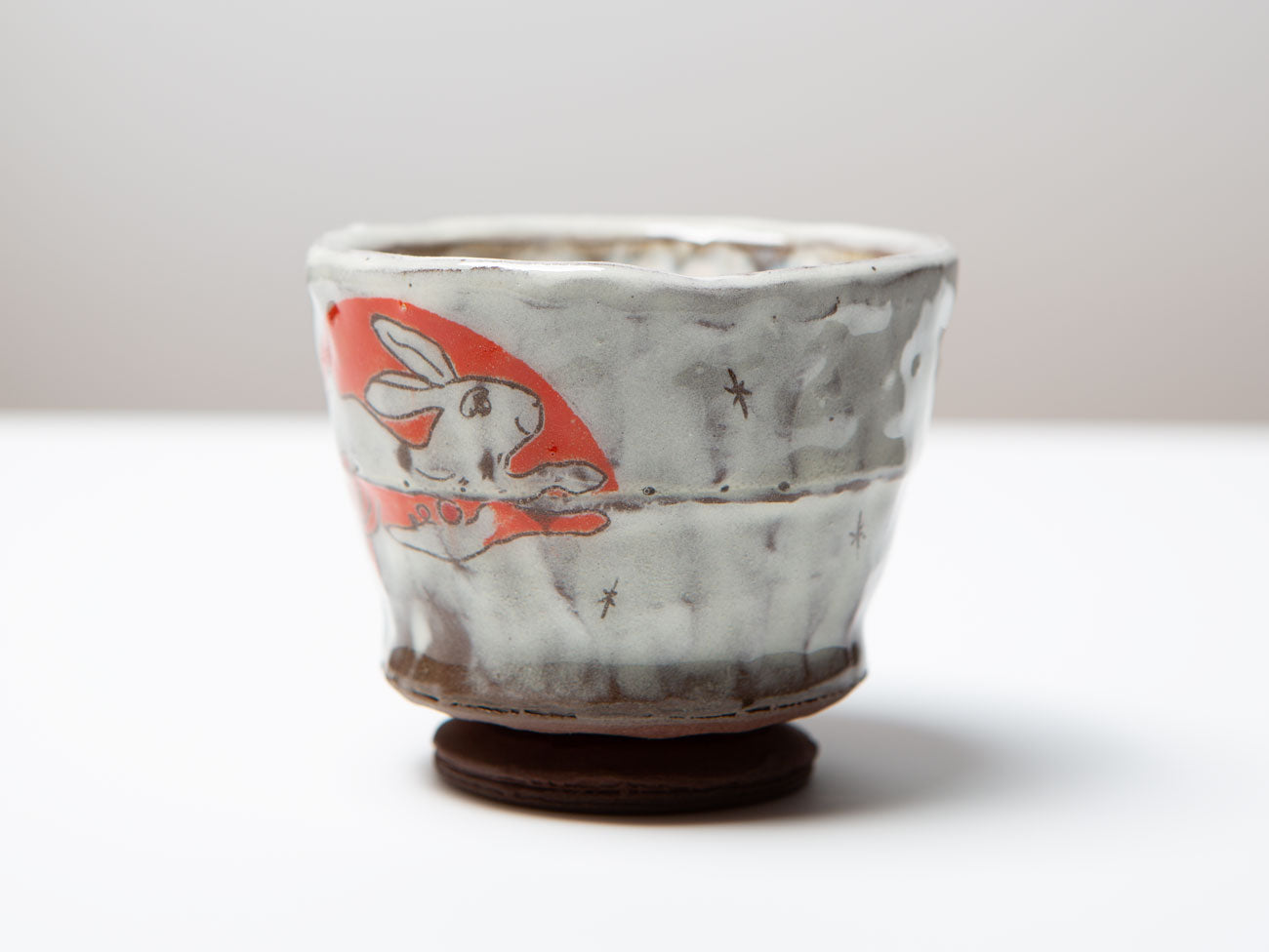 Handmade Japanese Footed Yunomi Tea Cup - Traditional Ceramic Tea Drinking Cup for Matcha, Sencha & Green Tea - Perfect for Tea Ceremonies & Daily Use