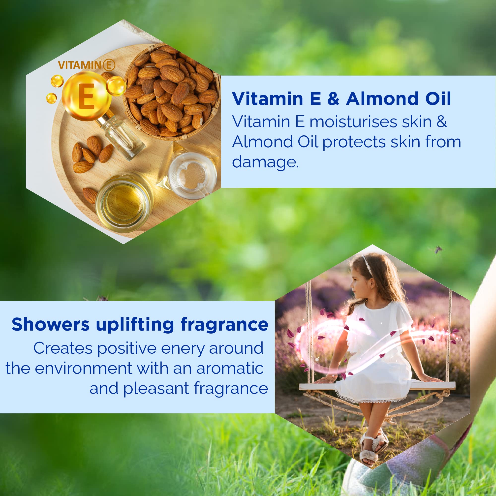 Dabur Odomos Non-Sticky Mosquito Repellent Cream with Vitamin E & Almond Oil - 100g | Natural Protection for Outdoor, Camping & Travel | DEET-Free Formula for Kids & Adults