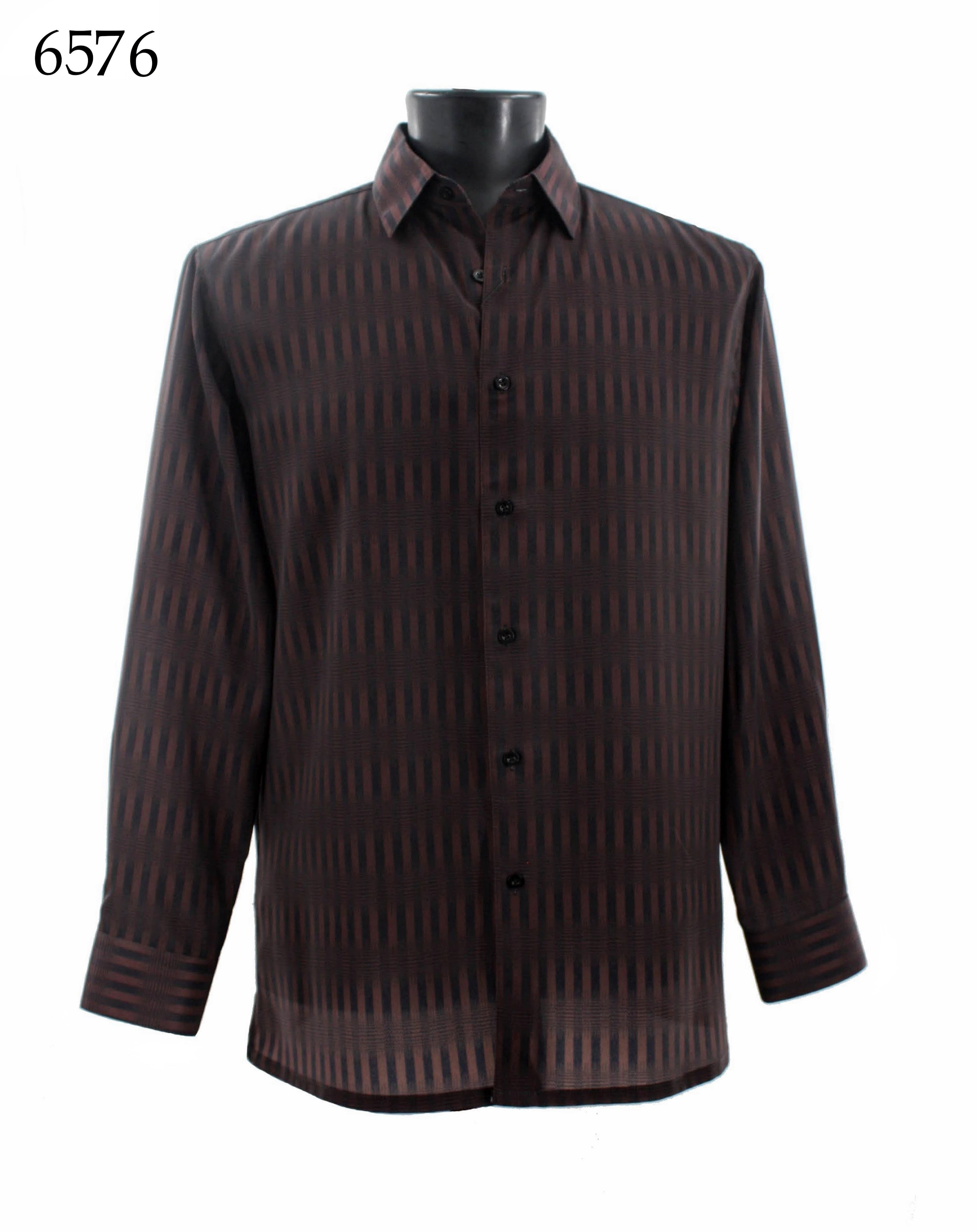Bassiri Men's Long Sleeve Casual Shirt 6576 - Comfortable Office Wear & Outdoor Activities