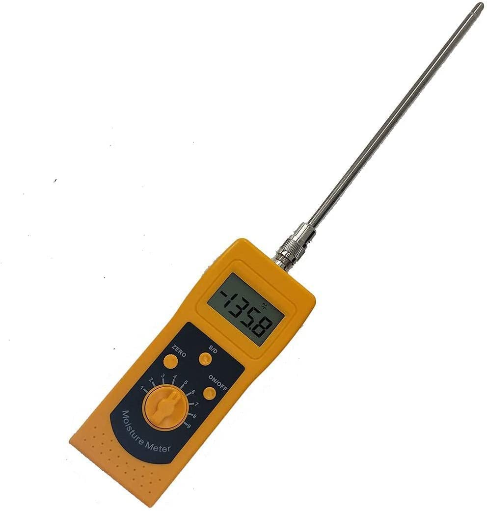 Digital LCD Sand Moisture Tester Meter - Accurate Silt & River Sand Moisture Content Analyzer for Construction, Landscaping & Agriculture Use