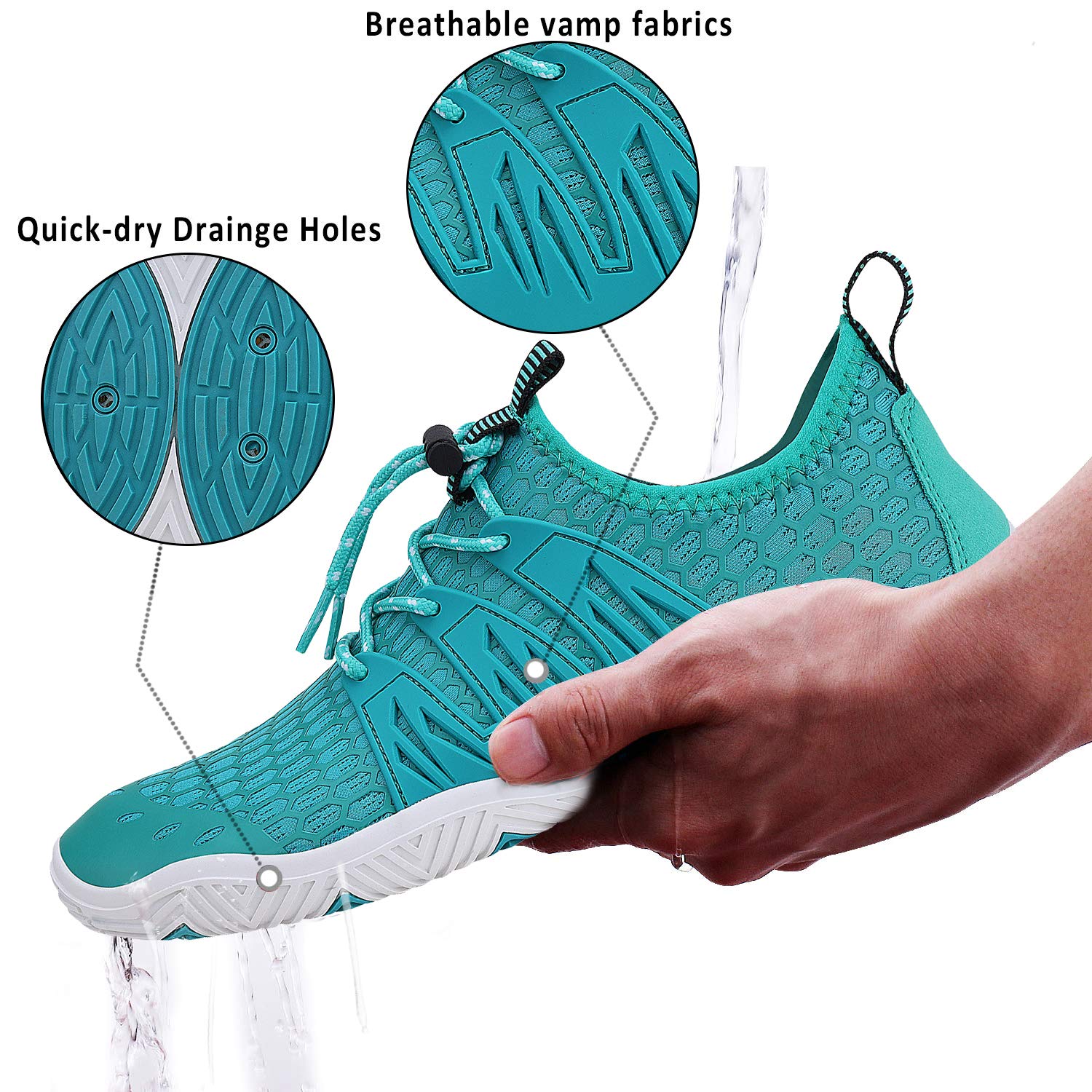 **Men's & Women's Quick-Dry Water Shoes - Barefoot Aqua Socks for Swimming, Surfing, Beach, Pool, Yoga & Outdoor Activities**    *(Perfect for Beach Trips, Water Sports, Travel & Casual Wear)*