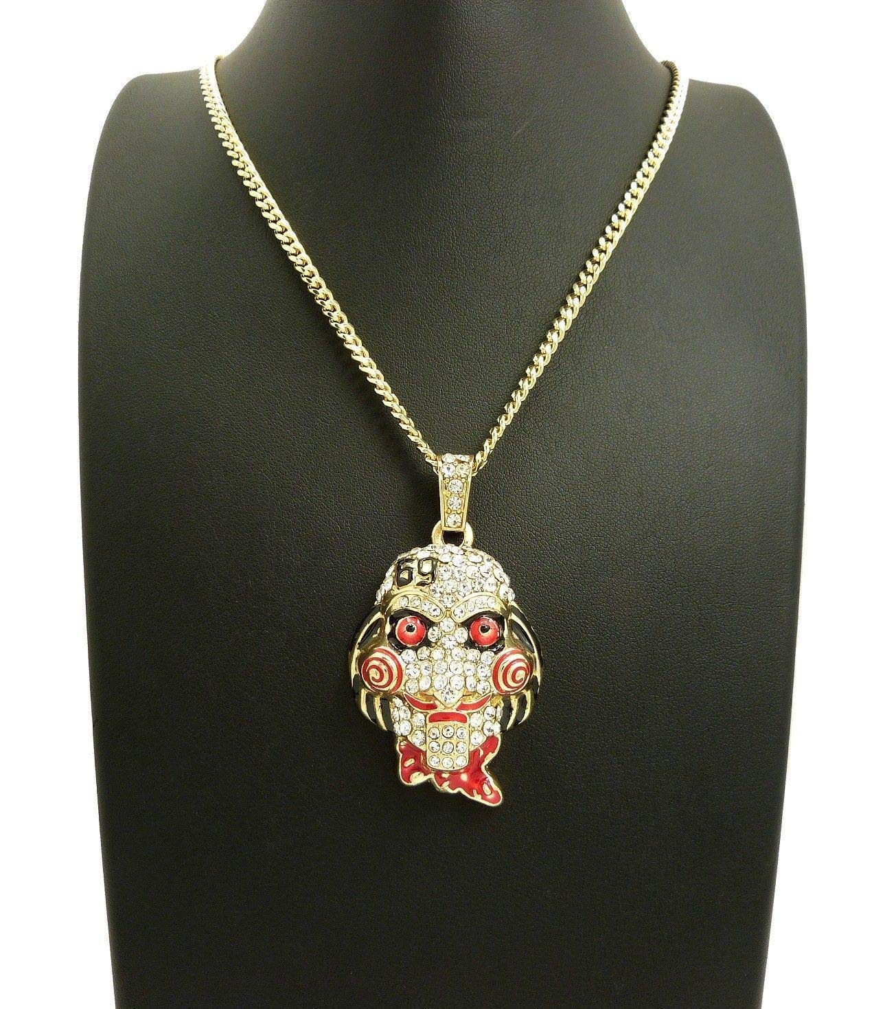 Men's Hip Hop Iced Out Rappers Inspired 69 Pendant Cuban Chain Necklace 24