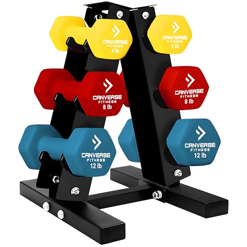 3 Rack + 5lb,8 lb,12lb Dumbbells