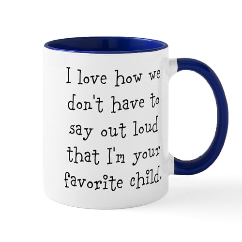 White/Navy Inside - Your Favorite Child Mugs