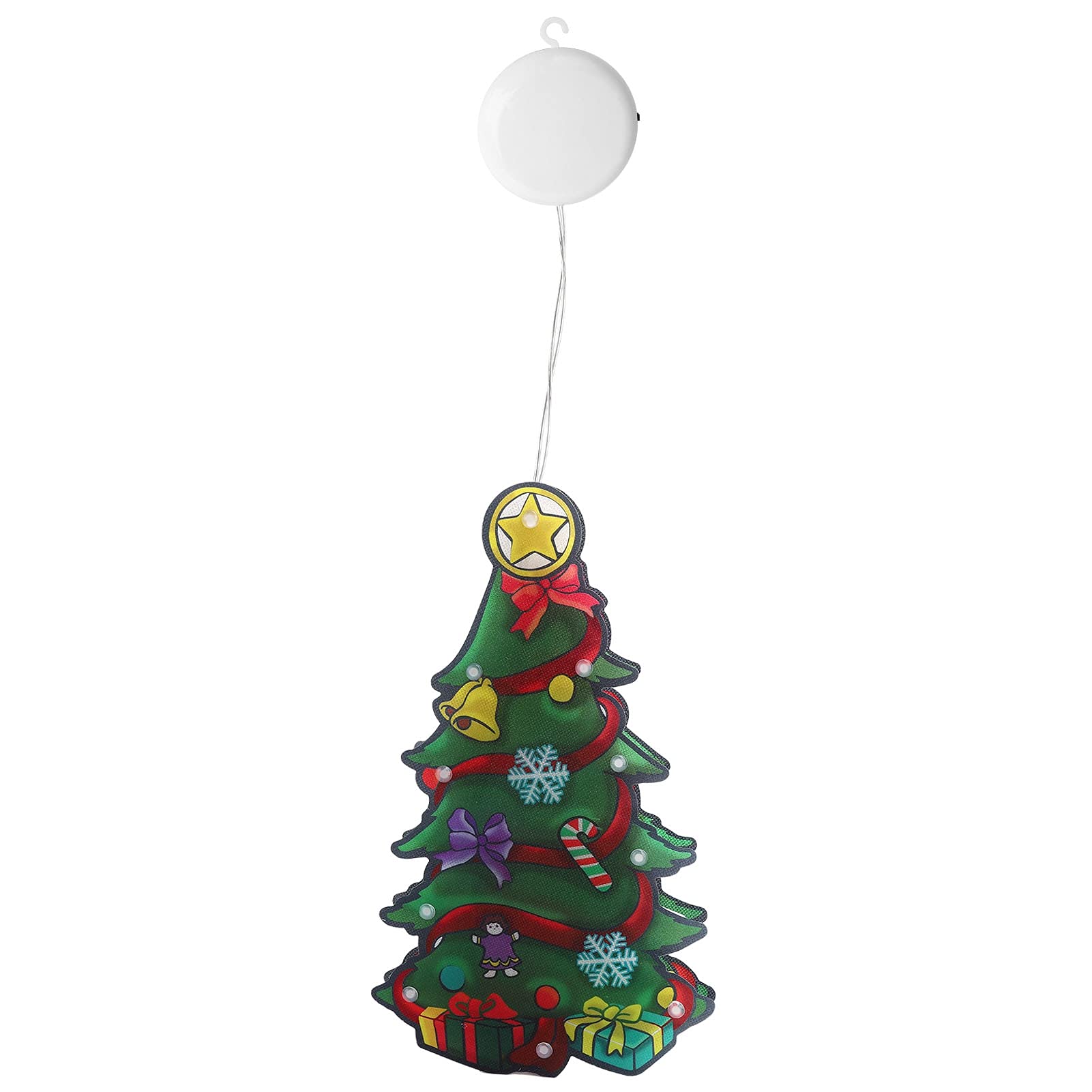 Yoidesu Christmas Lamp with Unique Suction Cup Design - Battery Operated Holiday Decor for Garden, Christmas Tree & Party (3 AAA Batteries Not Included) - Perfect for Indoor/Outdoor Festive Lighting