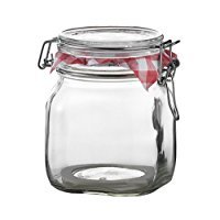 Bormioli Rocco Fido 750ml Glass Storage Jars with Wire Bail Lids - 12 Pack Set for Kitchen Pantry Organization, Dry Food Storage & Home Canning