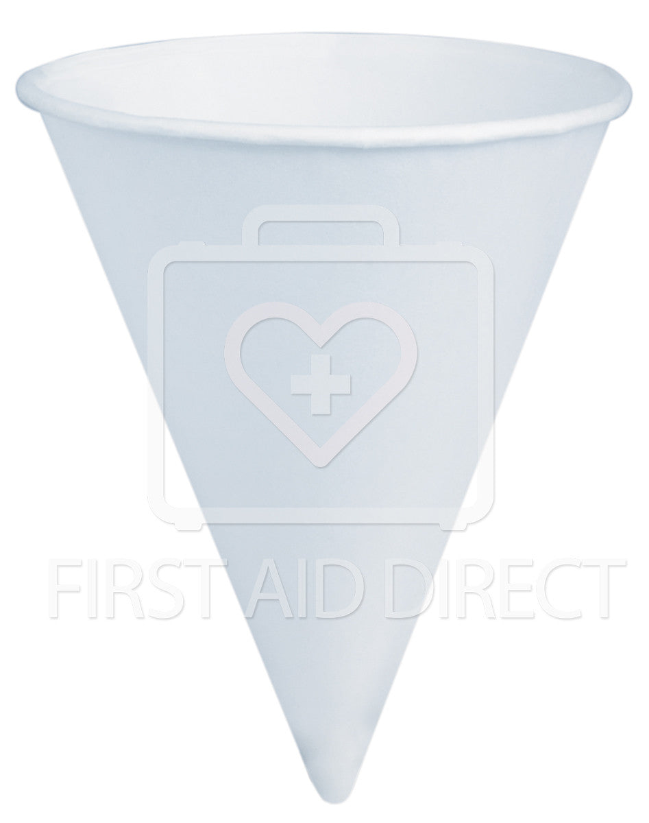 Biodegradable Paper Cone Cups 118mL (4oz) - 200 Pack | Eco-Friendly Disposable Drinking Cups for Parties, Events & Picnics