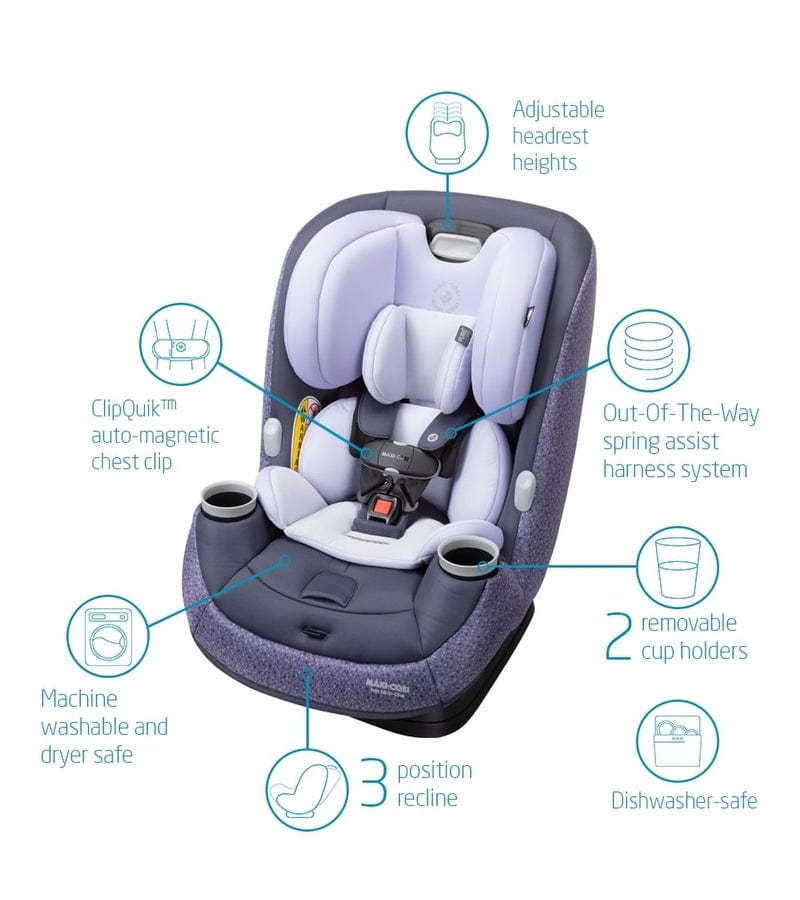 Maxi Cosi Pria Max All-in-One Convertible Car Seat for Infants & Toddlers - 3-in-1 Rear/Front Facing & Booster - Premium Safety & Comfort - Perfect for Travel & Daily Commutes