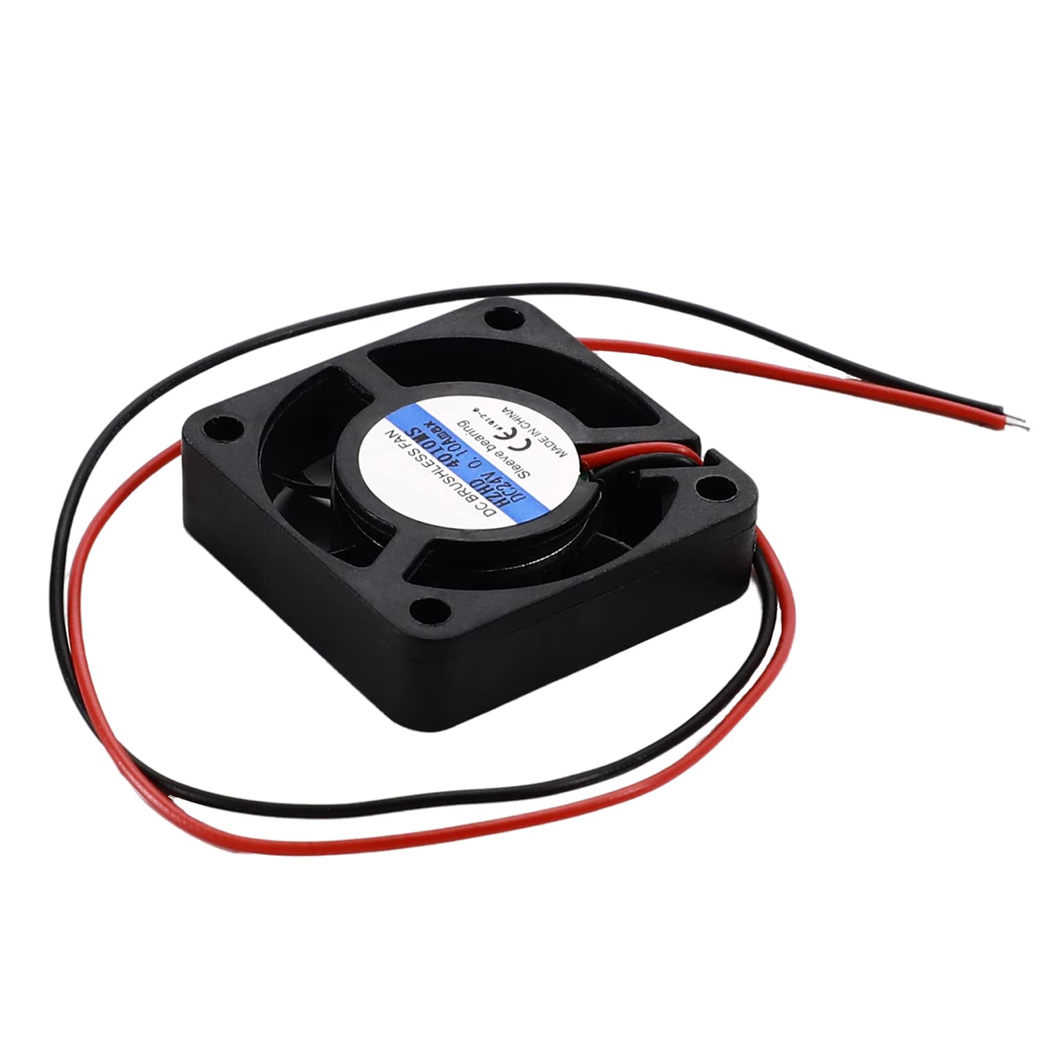 2.4W Brushless Cooling Fan 24V - Ultra Quiet Sleeve Bearing Computer Case Fan 40x40x10mm - Low Noise Air Exhaust Vent Fan for PC Case, CPU Radiator & Electronics Cooling - Perfect for Gaming Rigs, Servers & Home Office PCs