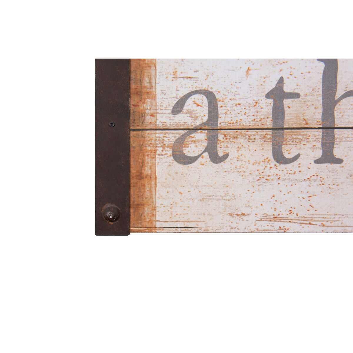 Gratitude Wall Art - 36 x 7.5 Inch Wood & Metal Home Decor for Living Room, Bedroom, Office - Rustic Thankful Heart Sign for Thanksgiving, Christmas & Year-Round Decor