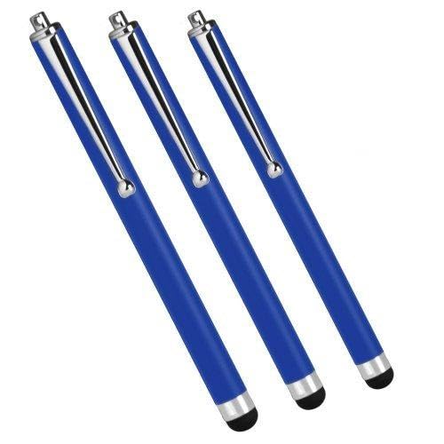 BoxWave Stylus Pen 3-Pack for Carlson Surveyor 2 - Precision Capacitive Stylus with Fine Tip for Touchscreens - Lunar Blue - Perfect for Note Taking, Drawing & Digital Art on Tablets