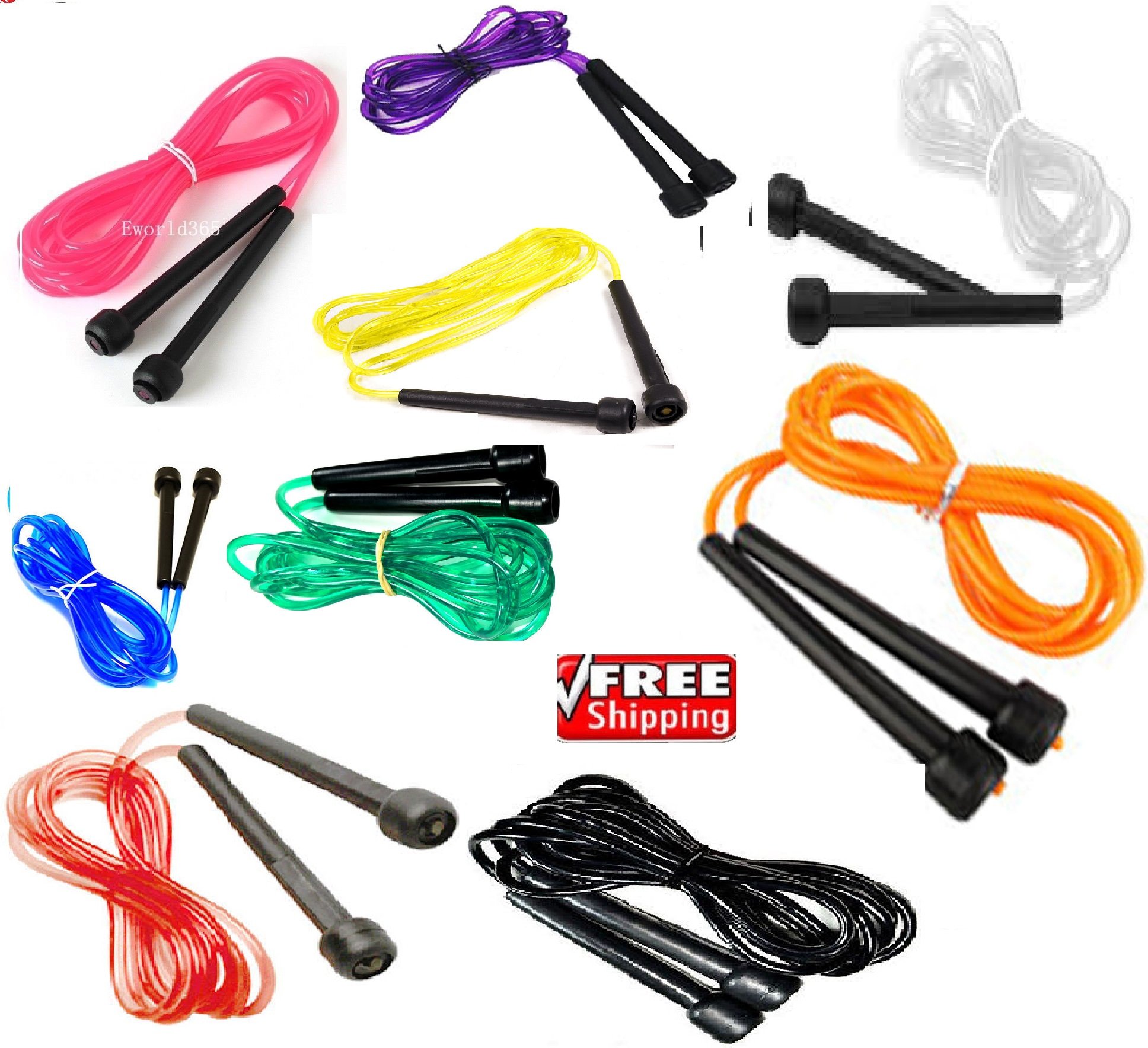 Best Boxing Jump Rope for Fitness & Workouts - Durable Plastic/Nylon Speed Rope (Purple) - Ideal for Boxing Training, Cardio Exercise & Home Gym