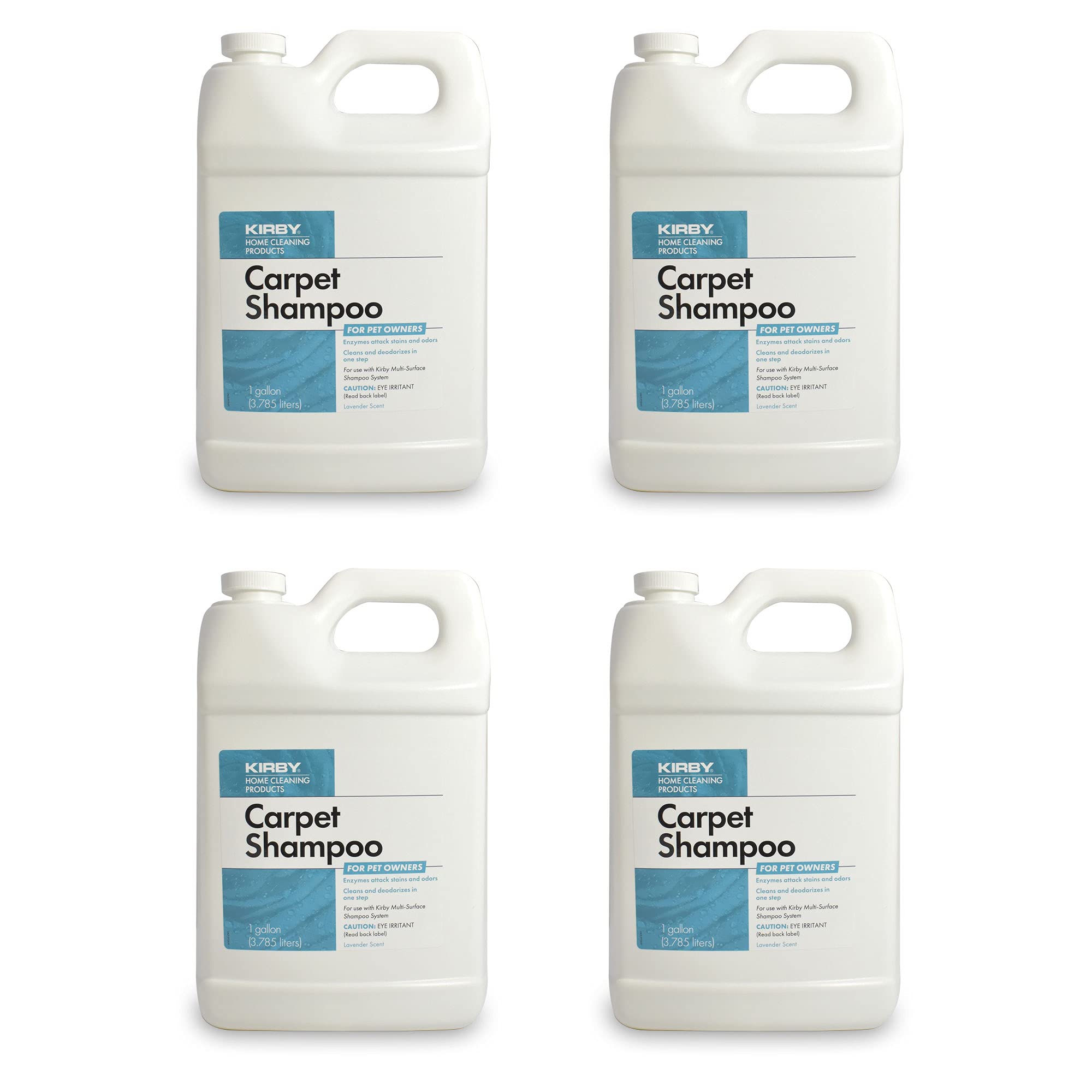 Kirby 237507 Carpet Cleaner Solution (4-Pack) – 512 fl oz Deep Cleaning Formula for Kirby Systems | Stain & Odor Remover | Machine-Compatible | Perfect for Pet Stains, High-Traffic Areas & Deep Carpet Cleaning