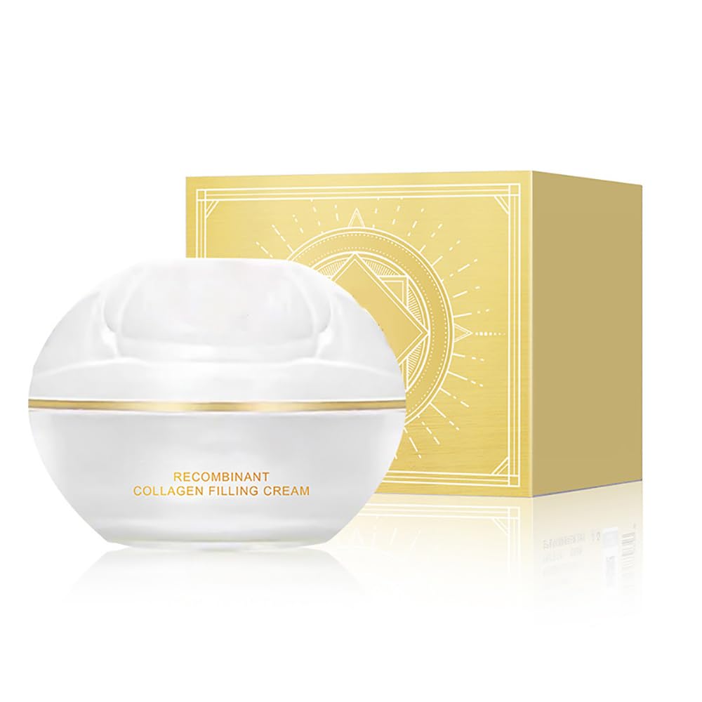 **Sxcs Recombinant Collagen Filling Cream – Anti-Aging Face Cream with Korean Pearl Extract, Wrinkle Reducer & Skin Rejuvenation – Perfect for Daily Hydration & Night Repair (1pc)**    *(Use Case: Ideal for reducing fine lines, plumping skin, and restoring youthful glow – great for both day and night skincare routines.)*