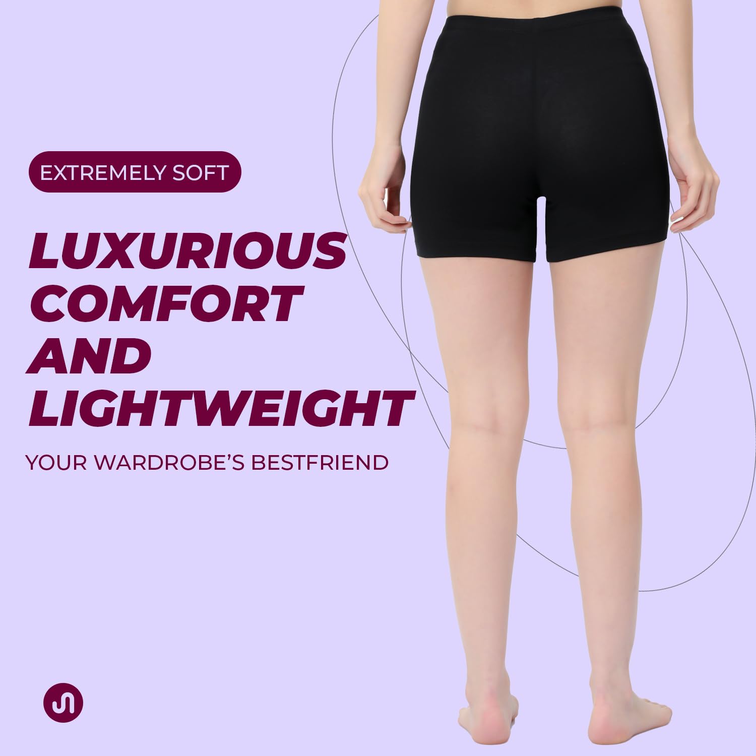 Women's Stretchable Cycling Shorts - High Waist Skin Fit Workout Tights for Gym, Running, Yoga & Sports | Seamless Comfort for Active Lifestyle & Casual Wear