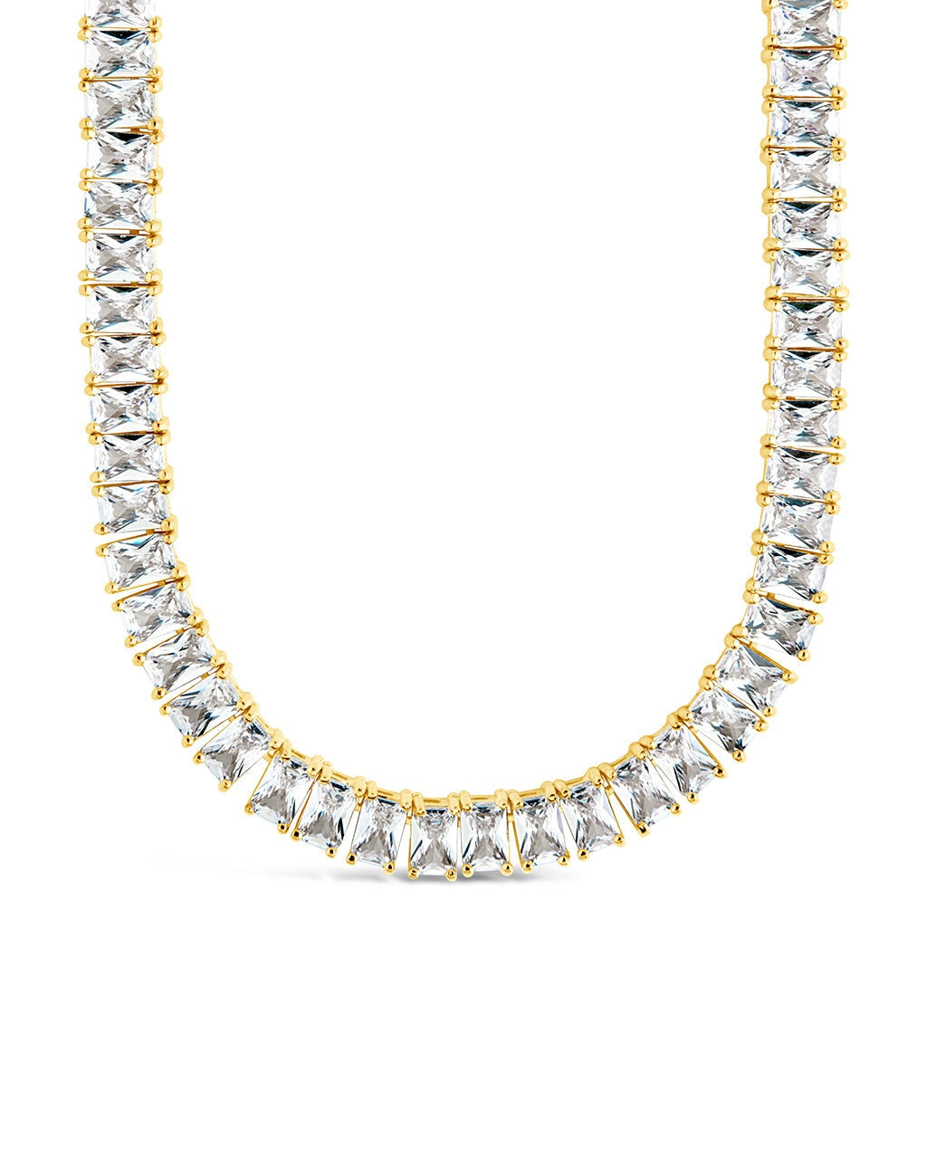 Marisol CZ Tennis Necklace - 14K Gold Plated Cubic Zirconia Necklace for Women | Perfect for Weddings, Parties & Evening Events