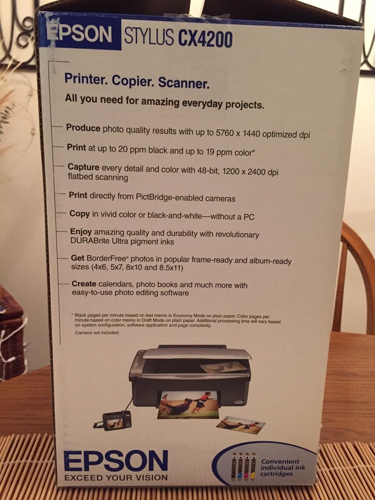 Epson Stylus CX4200 All-in-One Inkjet Printer - Print, Scan, Copy | Home Office & Small Business Use