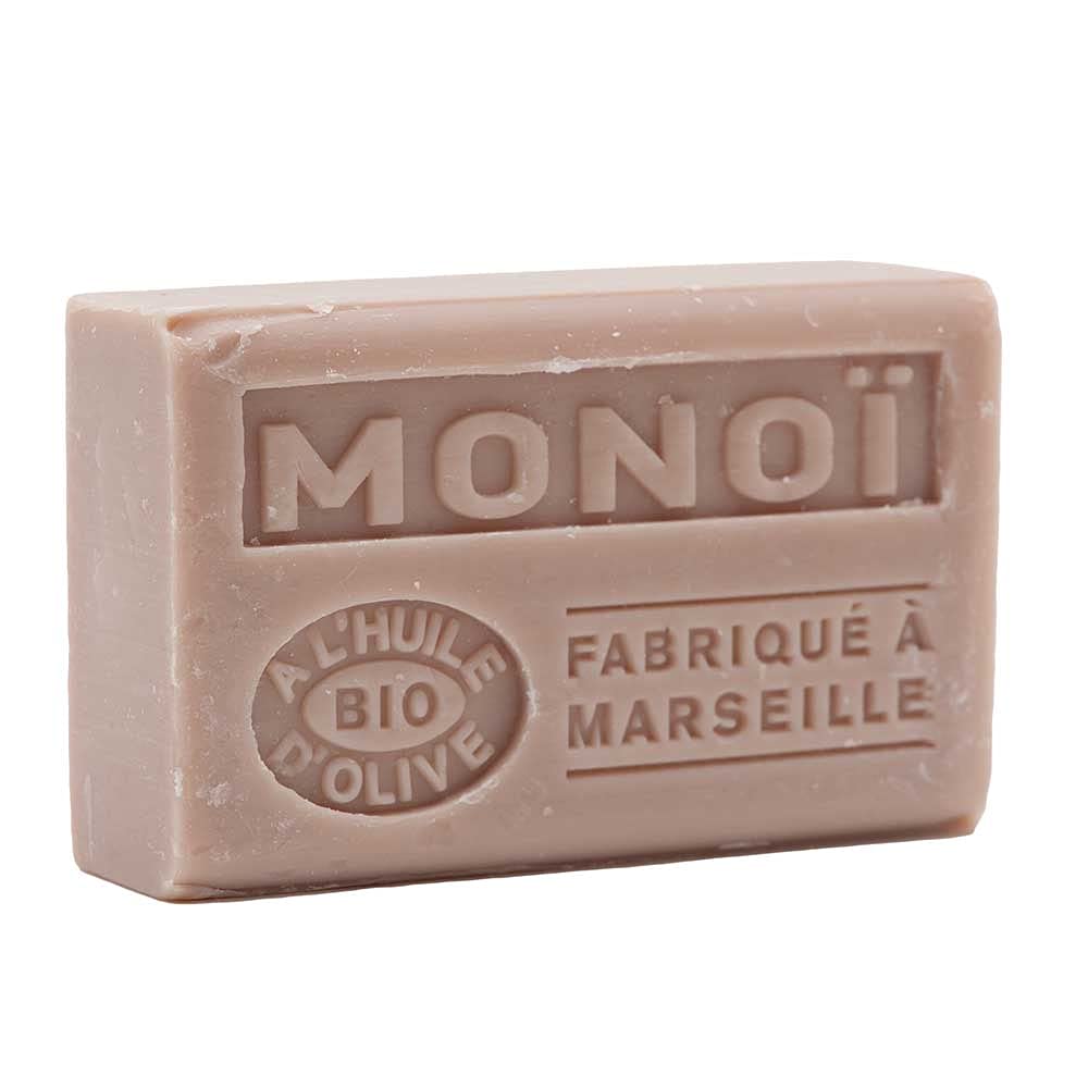 Provence Marseille Soap Bar - Organic Olive Oil & Shea Butter Moisturizing French Soap with Monoi Fragrance - 4.4 Oz - Perfect for Sensitive Skin, Luxury Bath & Eco-Friendly Gift