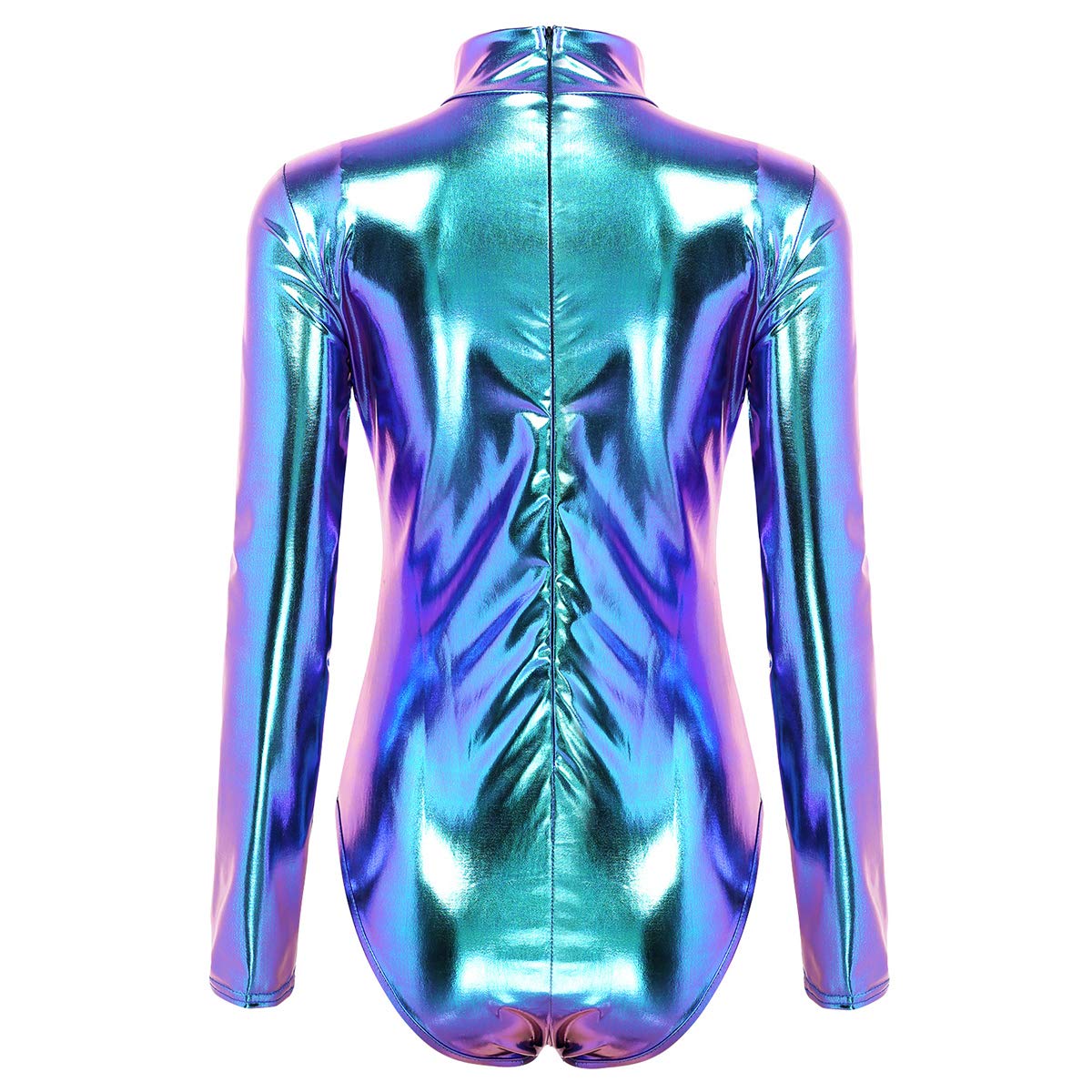 YiZYiF Women's Stretch Bodysuit Top - Long Sleeve Ballet Dance Leotard for Adults - Perfect for Ballet, Yoga, Dance Class & Performance