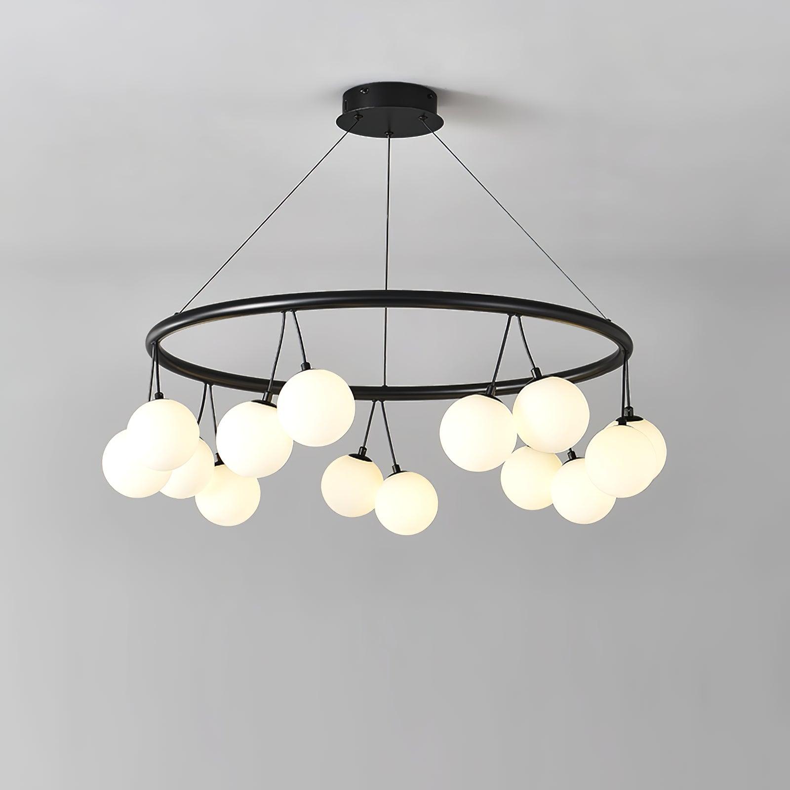 Heronia Crystal Chandelier - Elegant Modern Ceiling Light Fixture for Dining Room, Living Room & Bedroom | Perfect for Home Decor & Wedding Venues