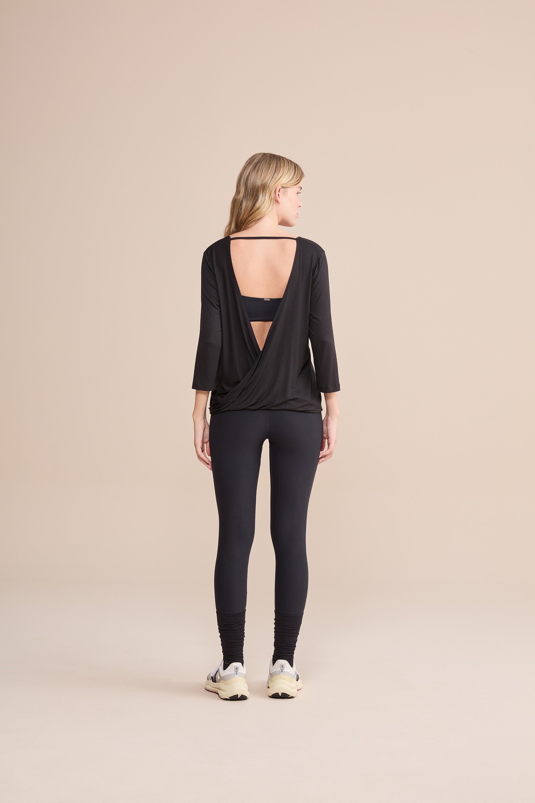 Stylish Long Sleeve Cross Back Viscose Blouse for Women | Comfortable & Breathable | Perfect for Office, Date Night & Fall Layering